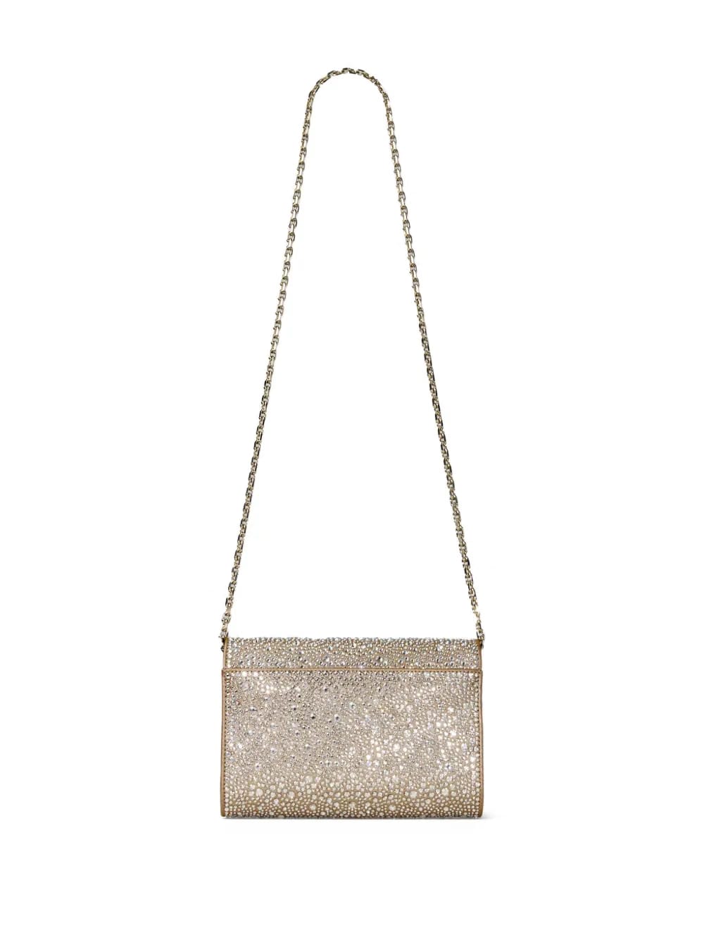 Curve embellished shoulder bag