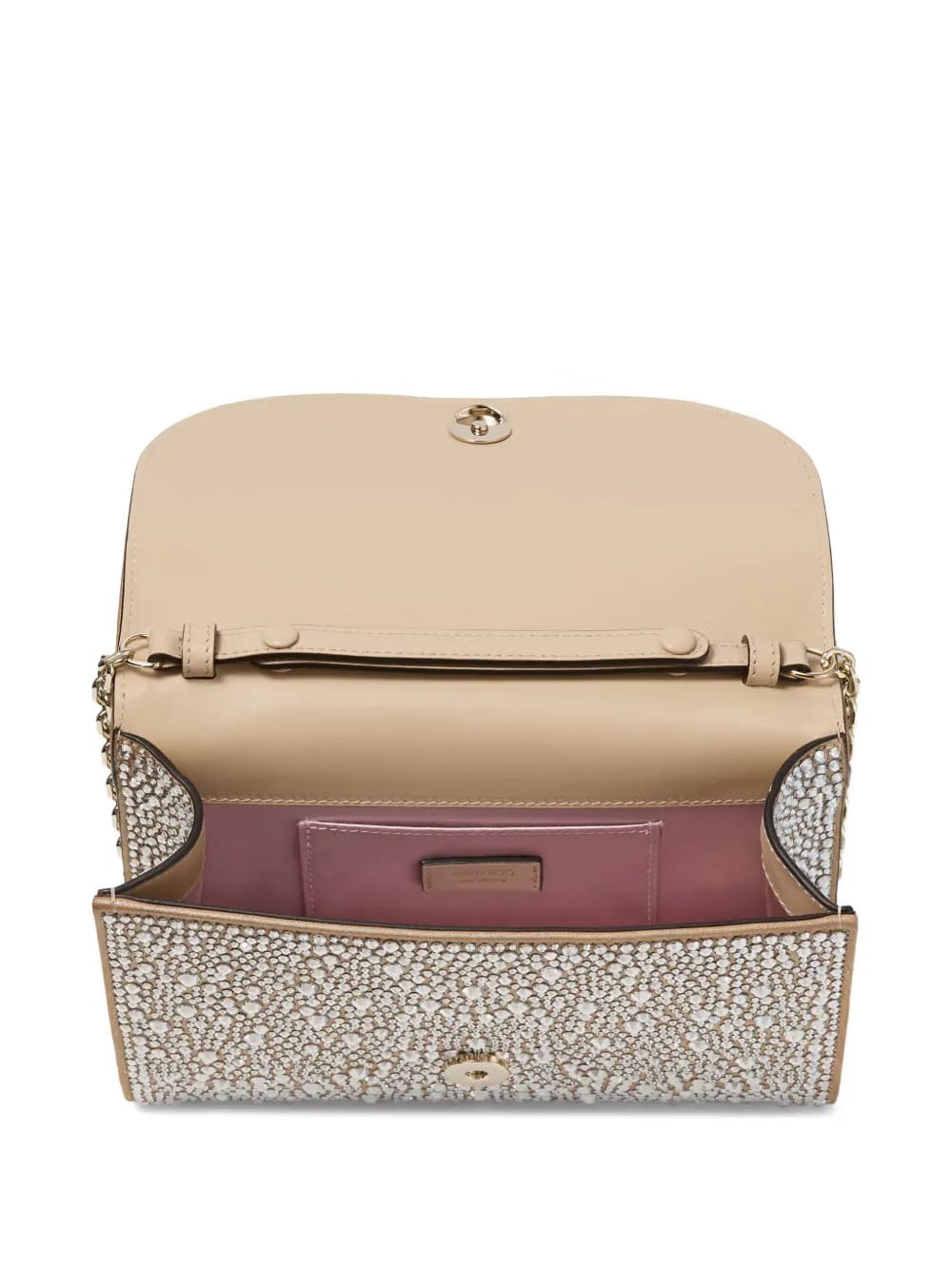 Curve embellished shoulder bag