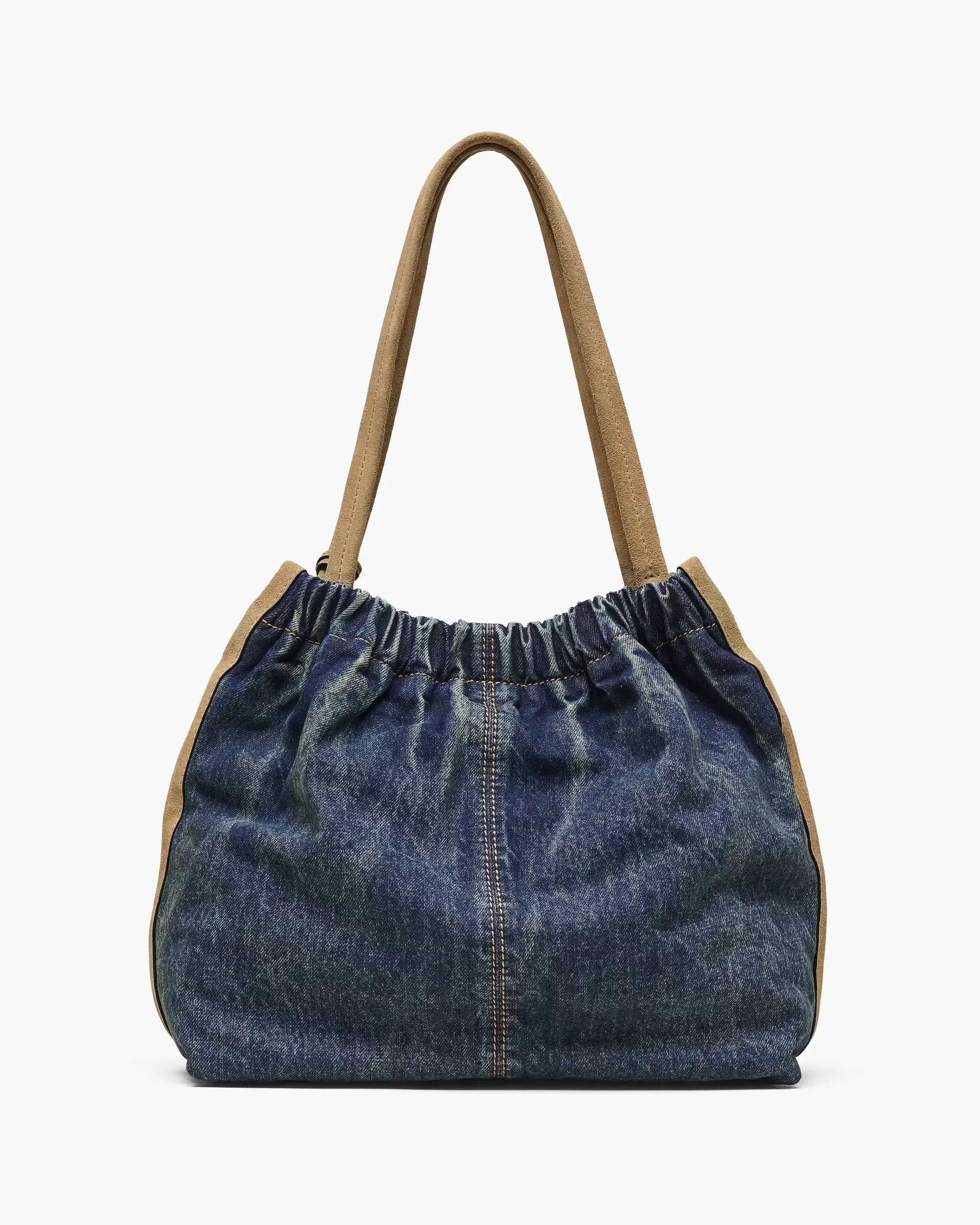 Marc Jacobs The Denim Suede Cristina Tote Dark Wash Indigo