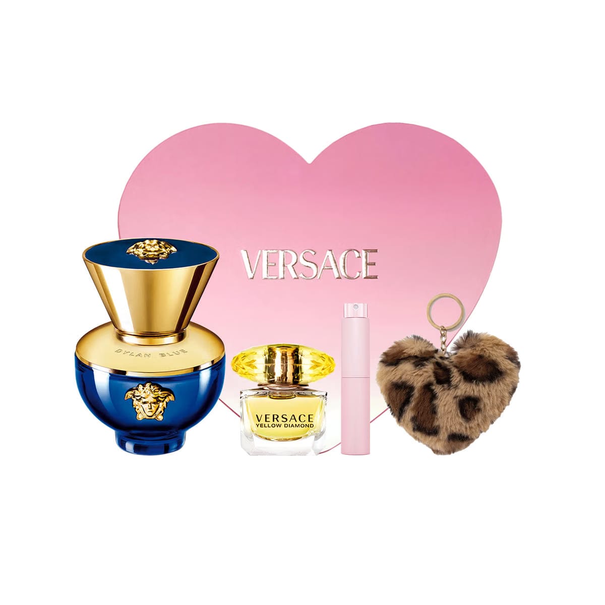 Versace Dylan Women S Perfume Heart Shaped Box Clothing Sets Eau De Parfum Edp Floral Fruity Woody 30Ml 50Ml 5Ml