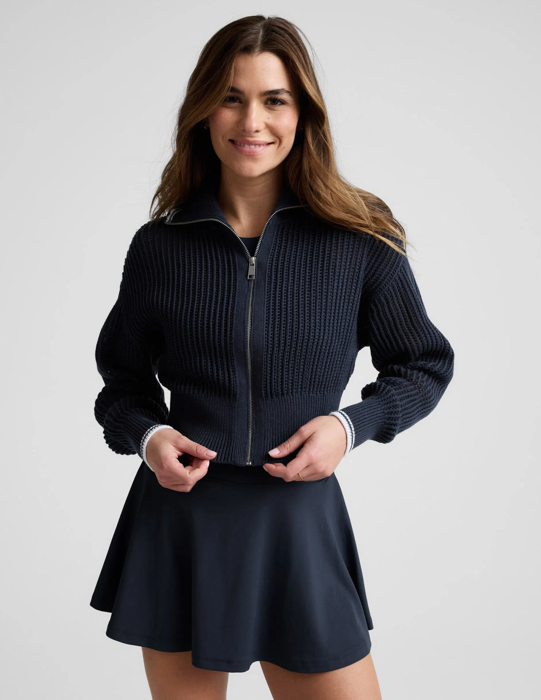 Beyond Yoga Heres The Stitch Zip Sweater Women's