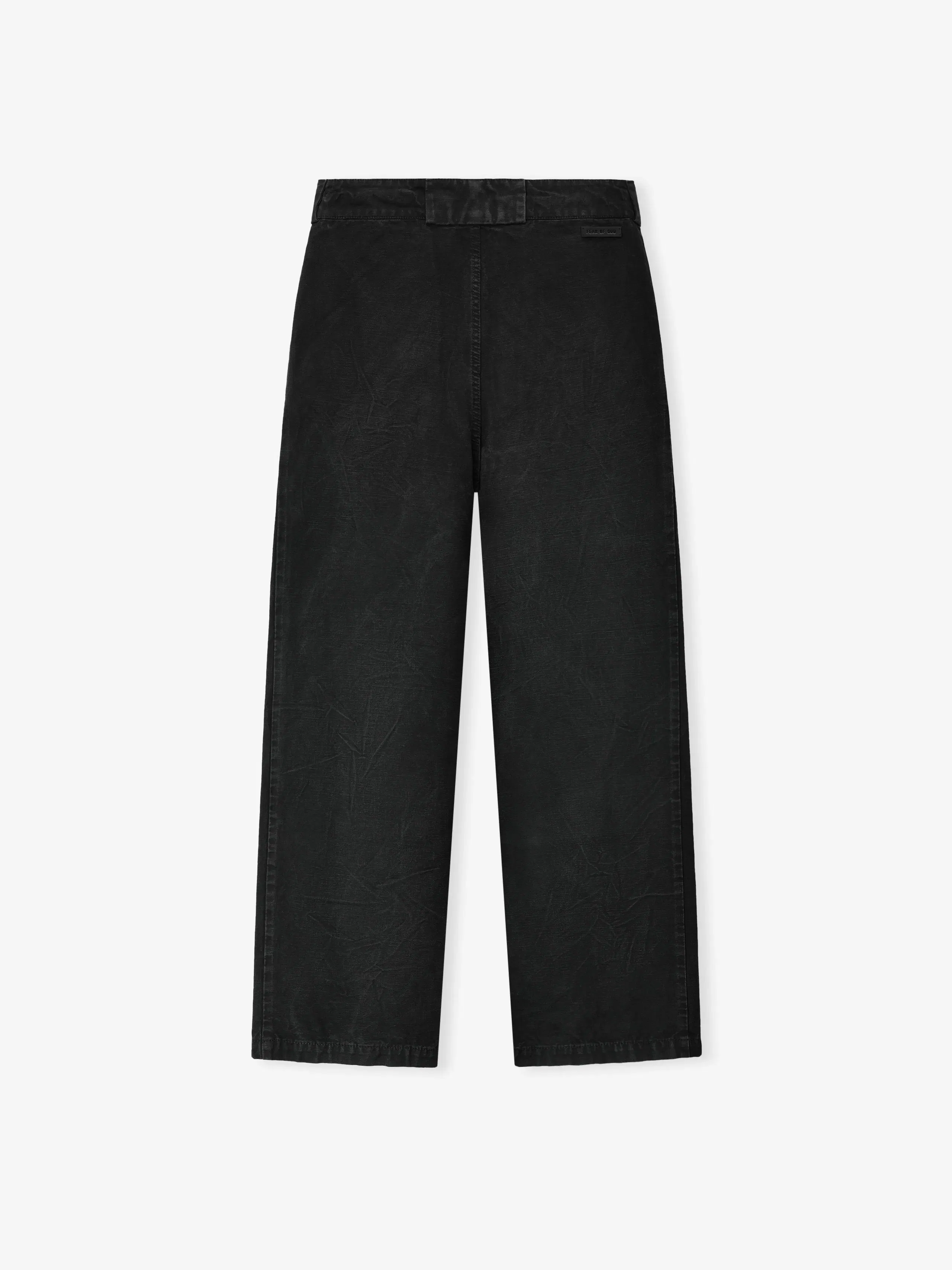 Essentials Washed Canvas Utility Pant Washed Black