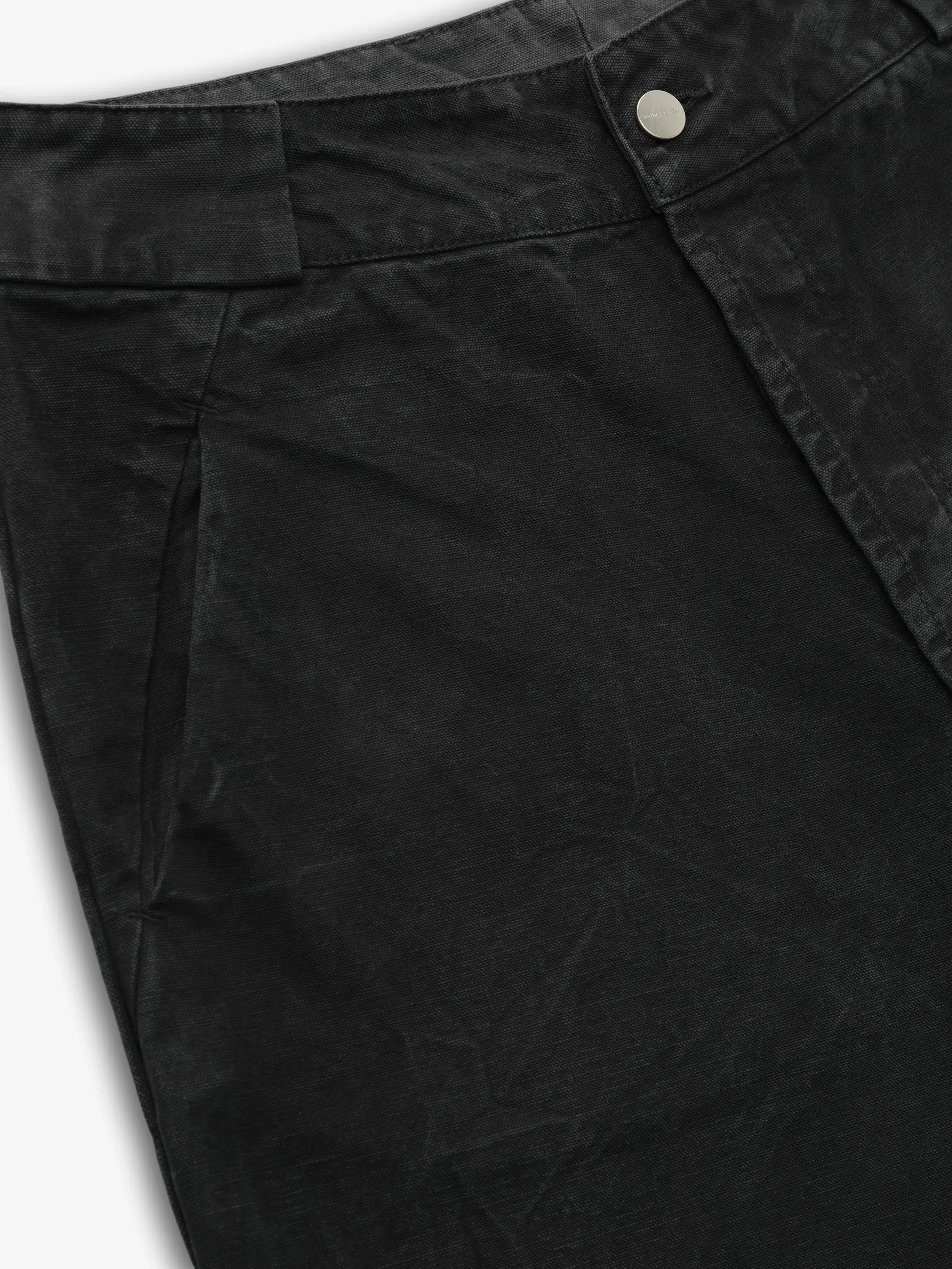 Essentials Washed Canvas Utility Pant Washed Black