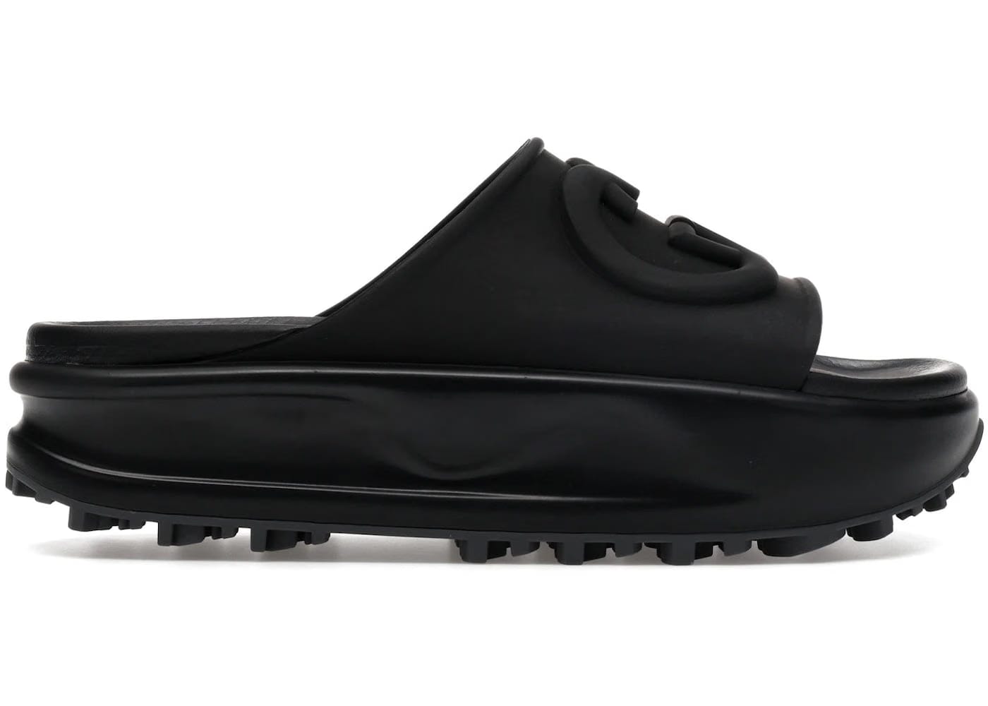 Gucci Wmns Slide Sandal 'Interlocking G - Black'