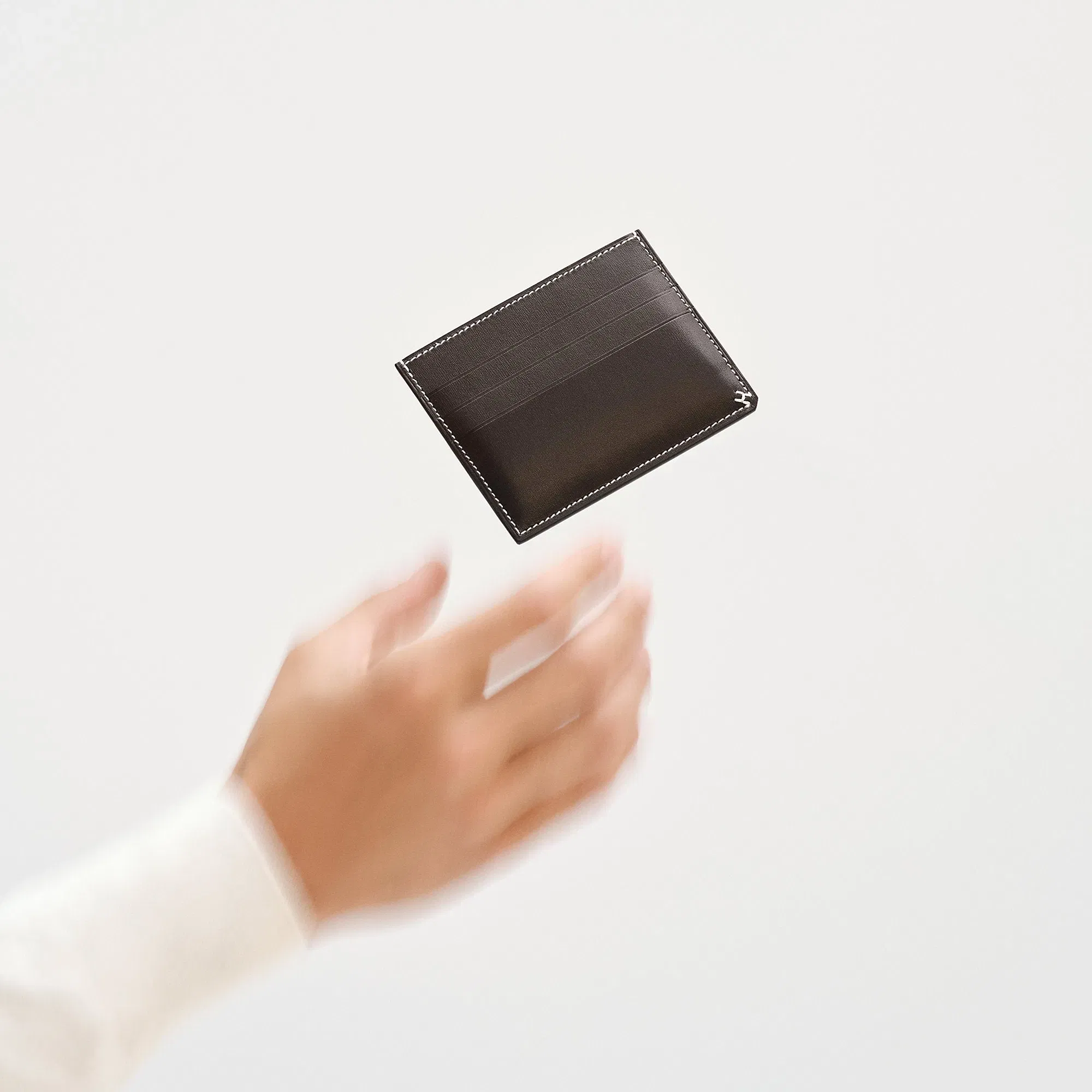 Hermes H Sellier Card Holder Noir