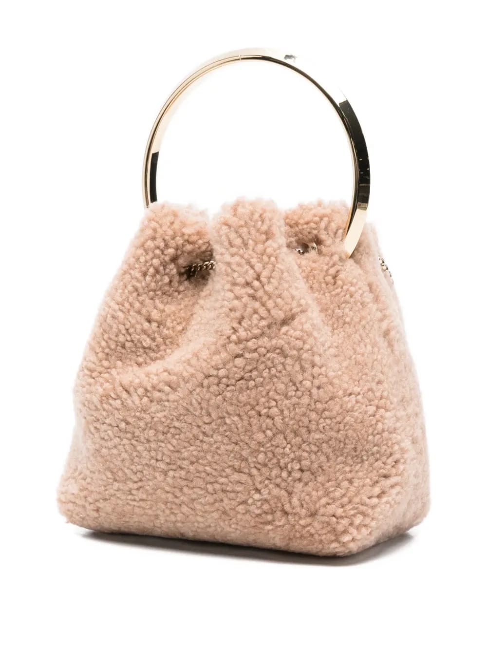 Bon Bon pearl-embellished ring-handle bag