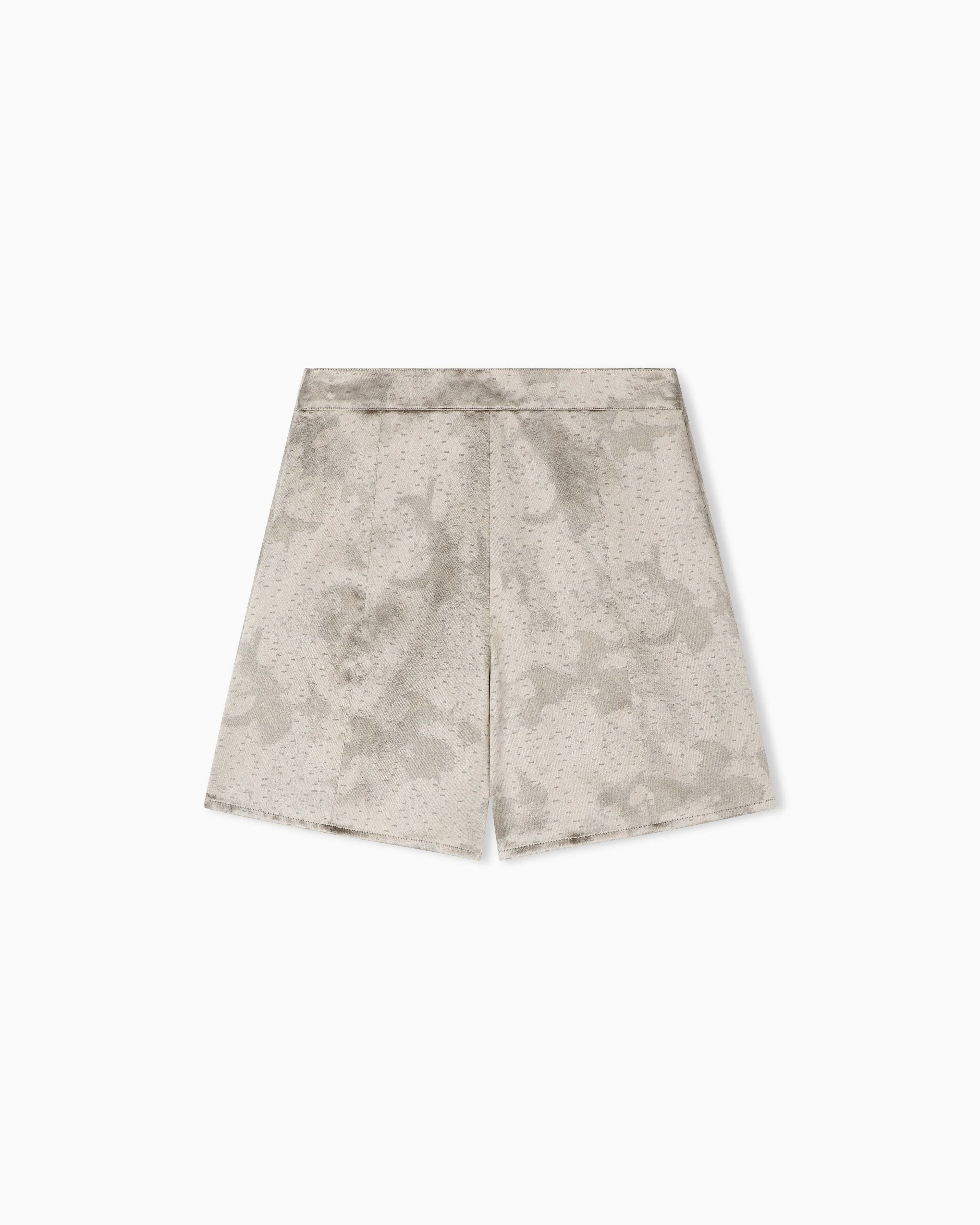 Emporio Armani Culottes in camo flower jacquard fabric