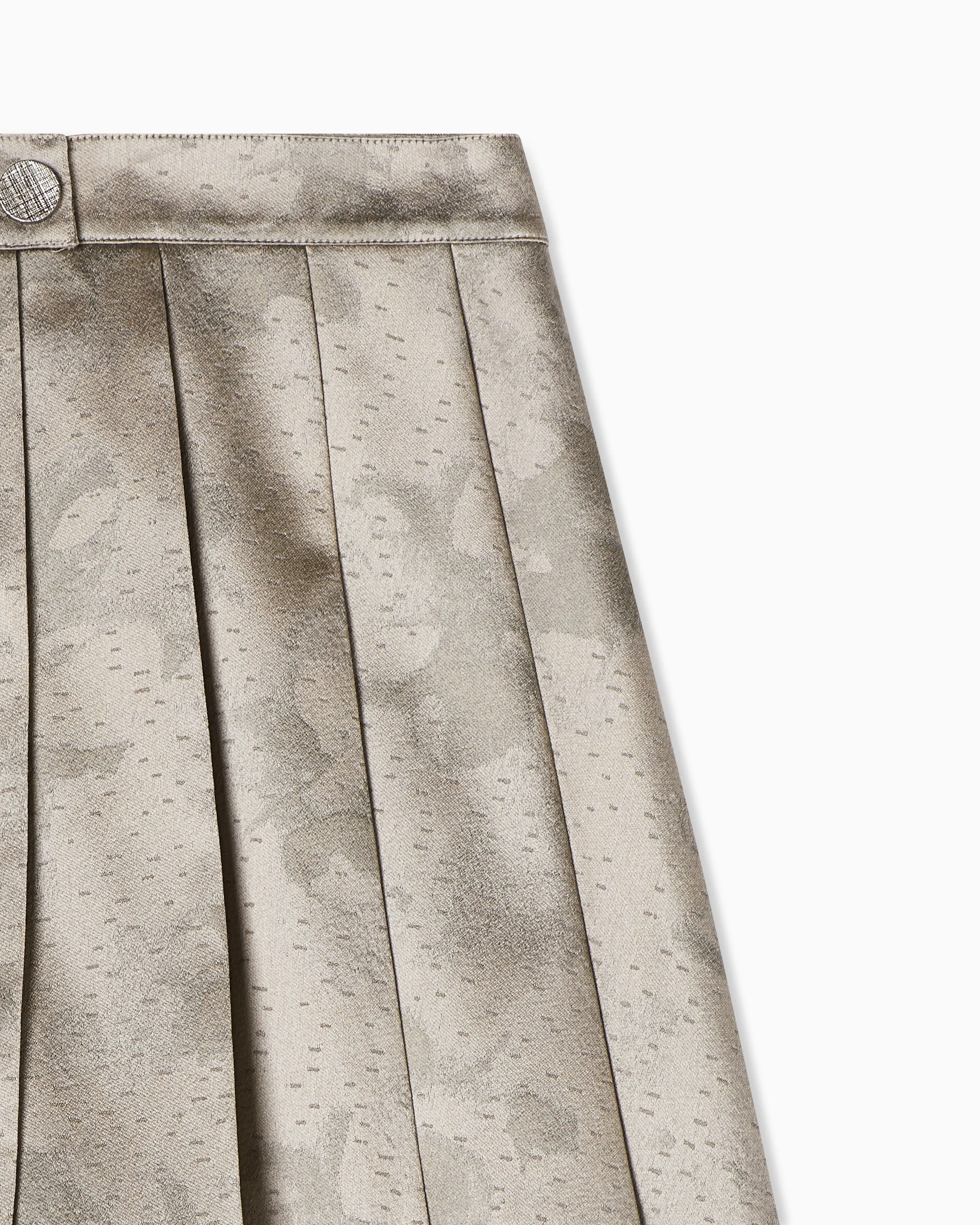 Emporio Armani Culottes in camo flower jacquard fabric