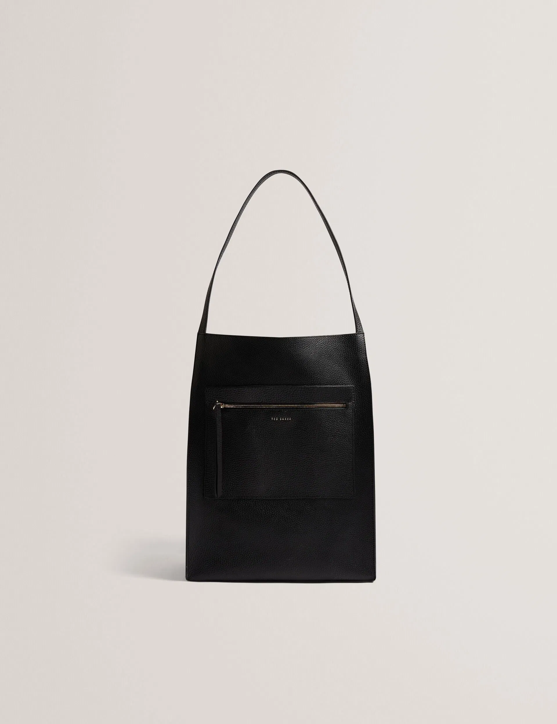 Ted Baker Tammila Tall Soft Leather Structured Tote Bag In Black Women's