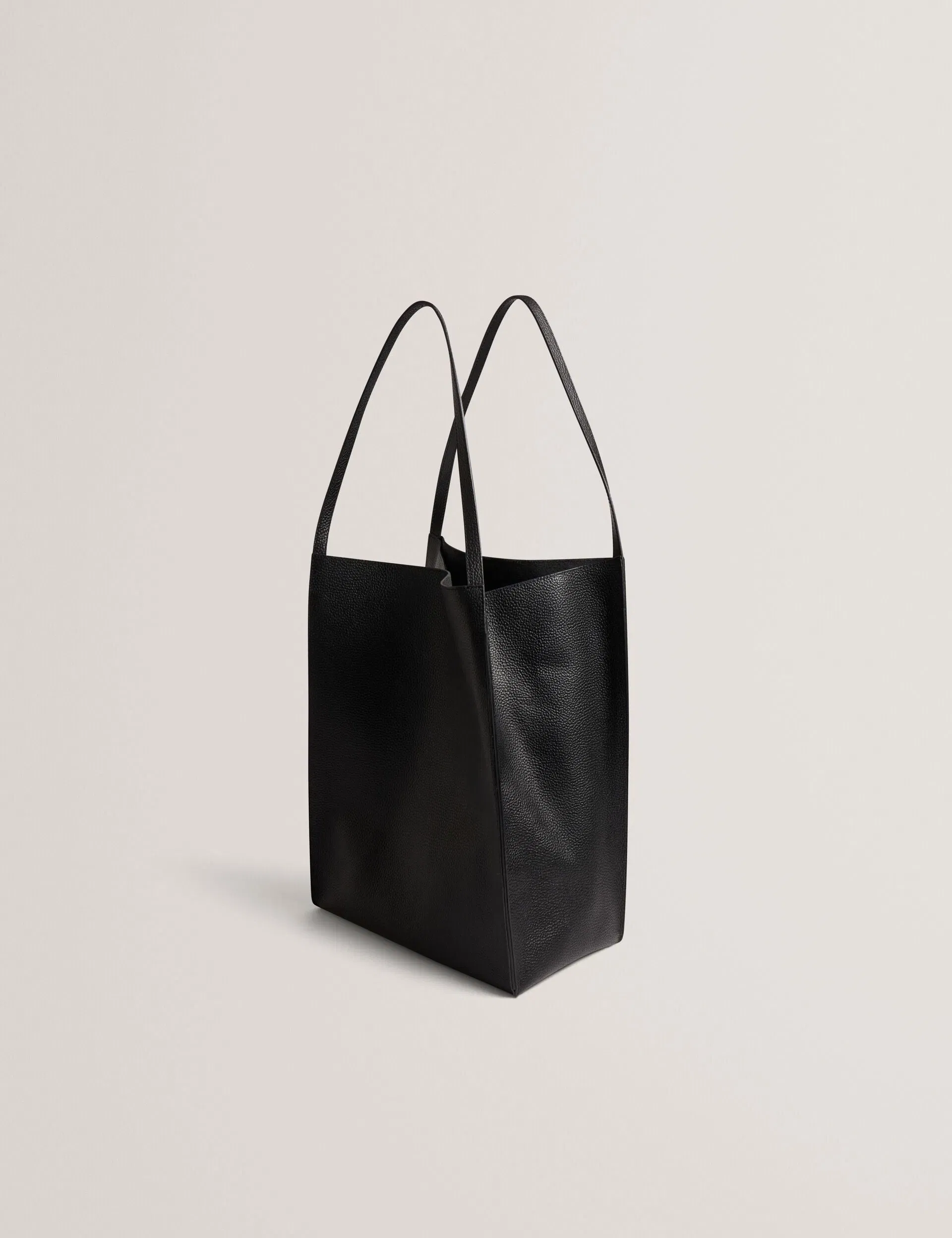 Ted Baker Tammila Tall Soft Leather Structured Tote Bag In Black Women's