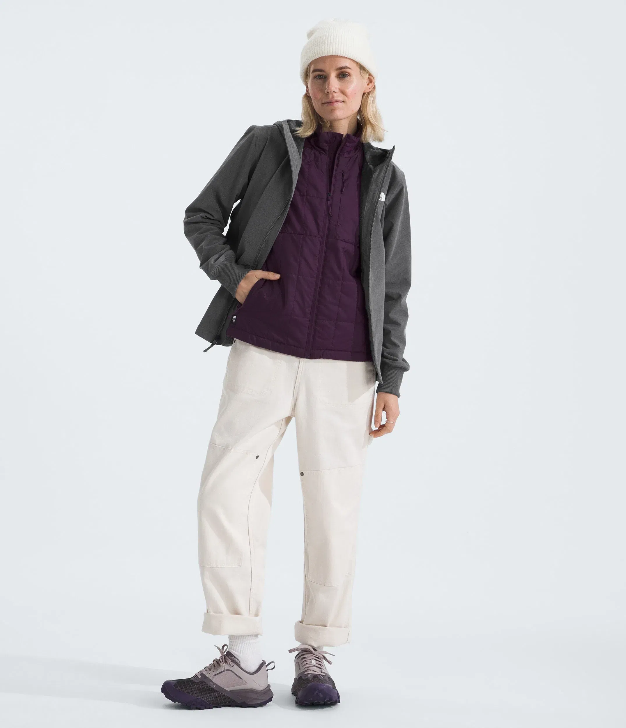The North Face Women’s Shelbe Raschel Hoodie Smoked Pearl Heather