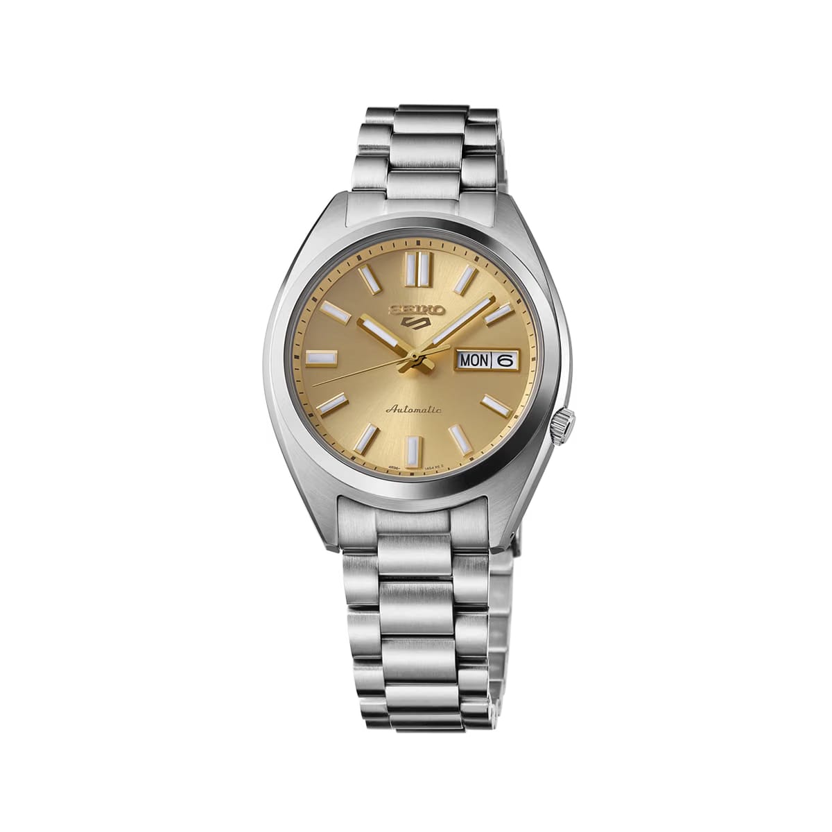 Seiko 5 Sports Snxs Vintage Gold Collection In Gold Cufflinks - Green - SRPL59K1