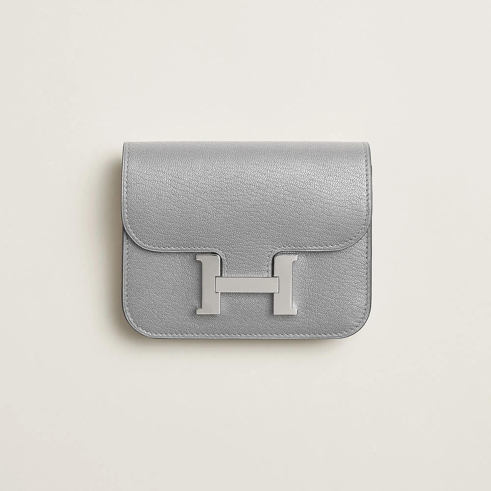 Hermes Constance Slim Wallet Bleu Saphir