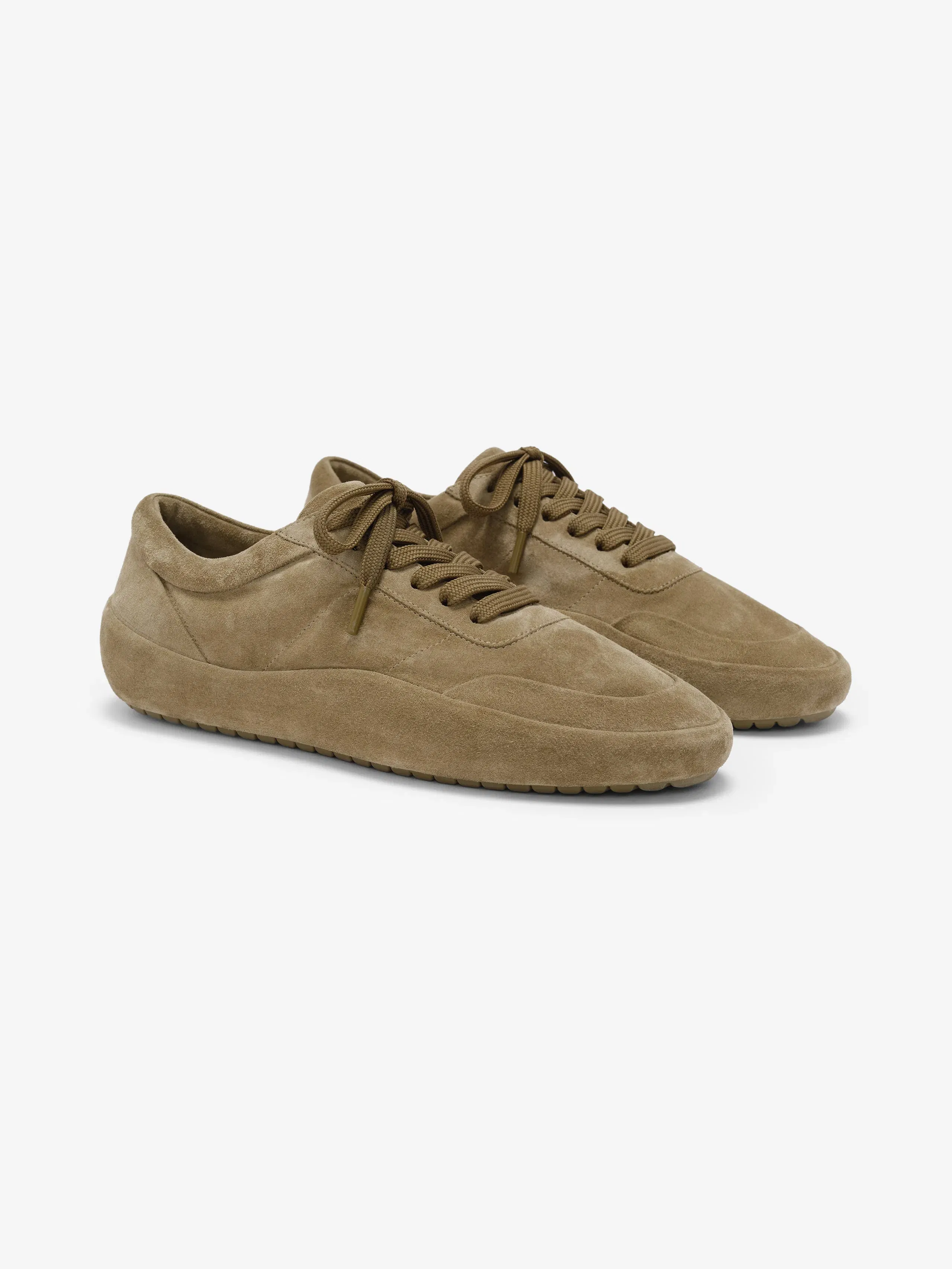 Essentials Suede Lace Up Runner Sand
