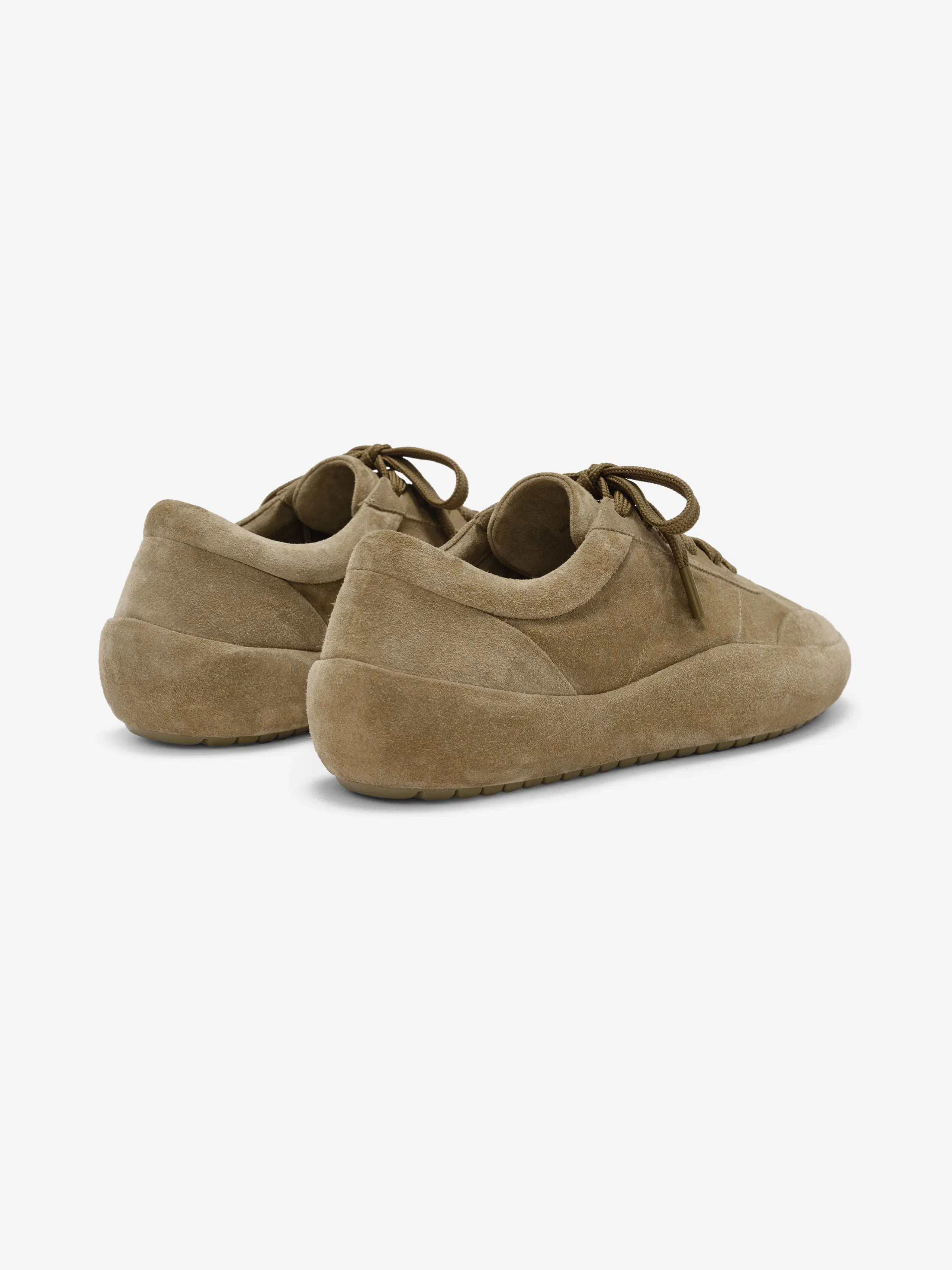 Essentials Suede Lace Up Runner Sand