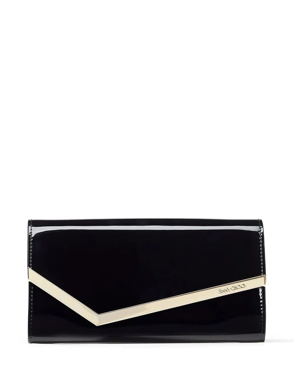 Emmie patent leather clutch bag