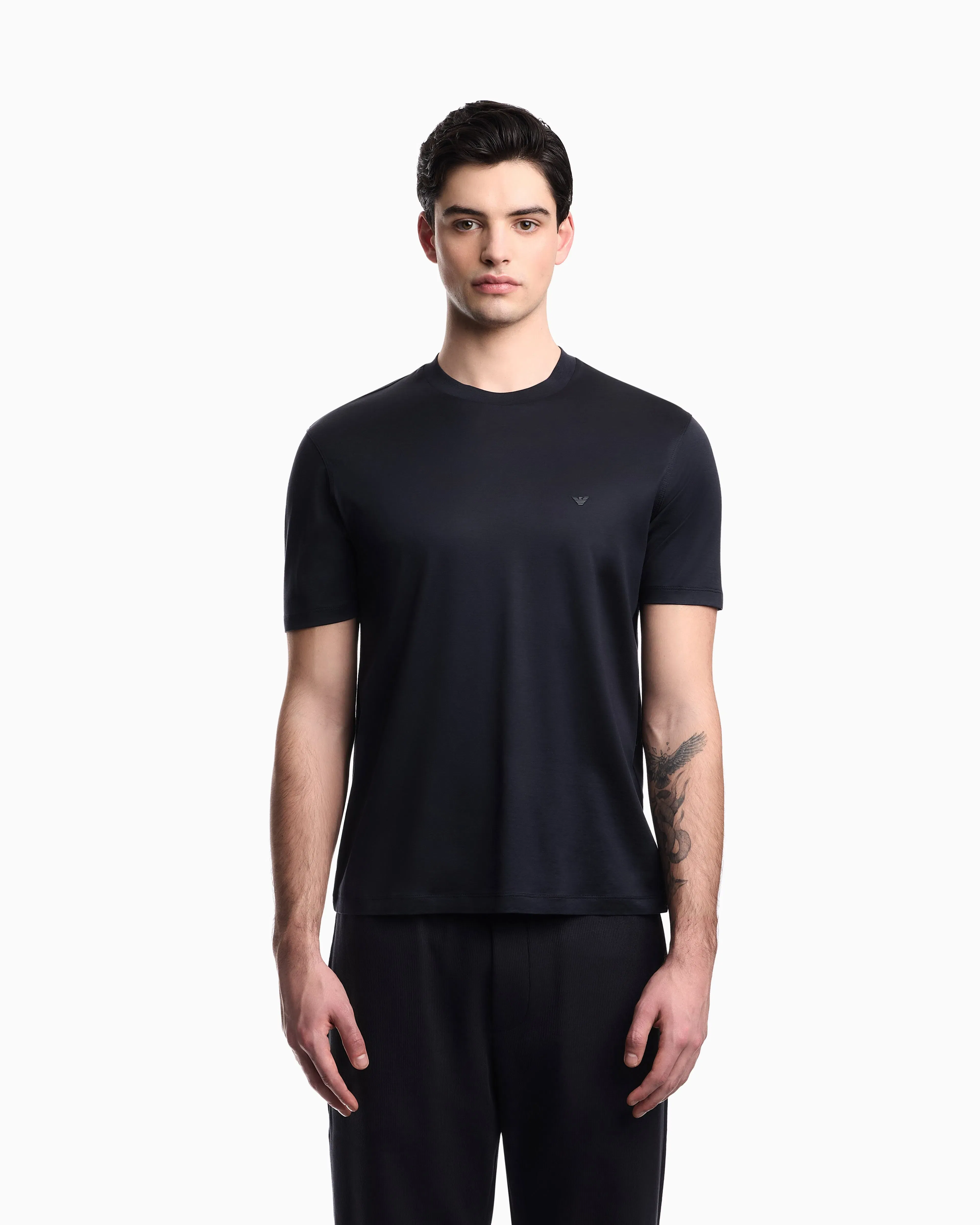 Emporio Armani Travel Essential Lyocell-blend jersey T-shirt