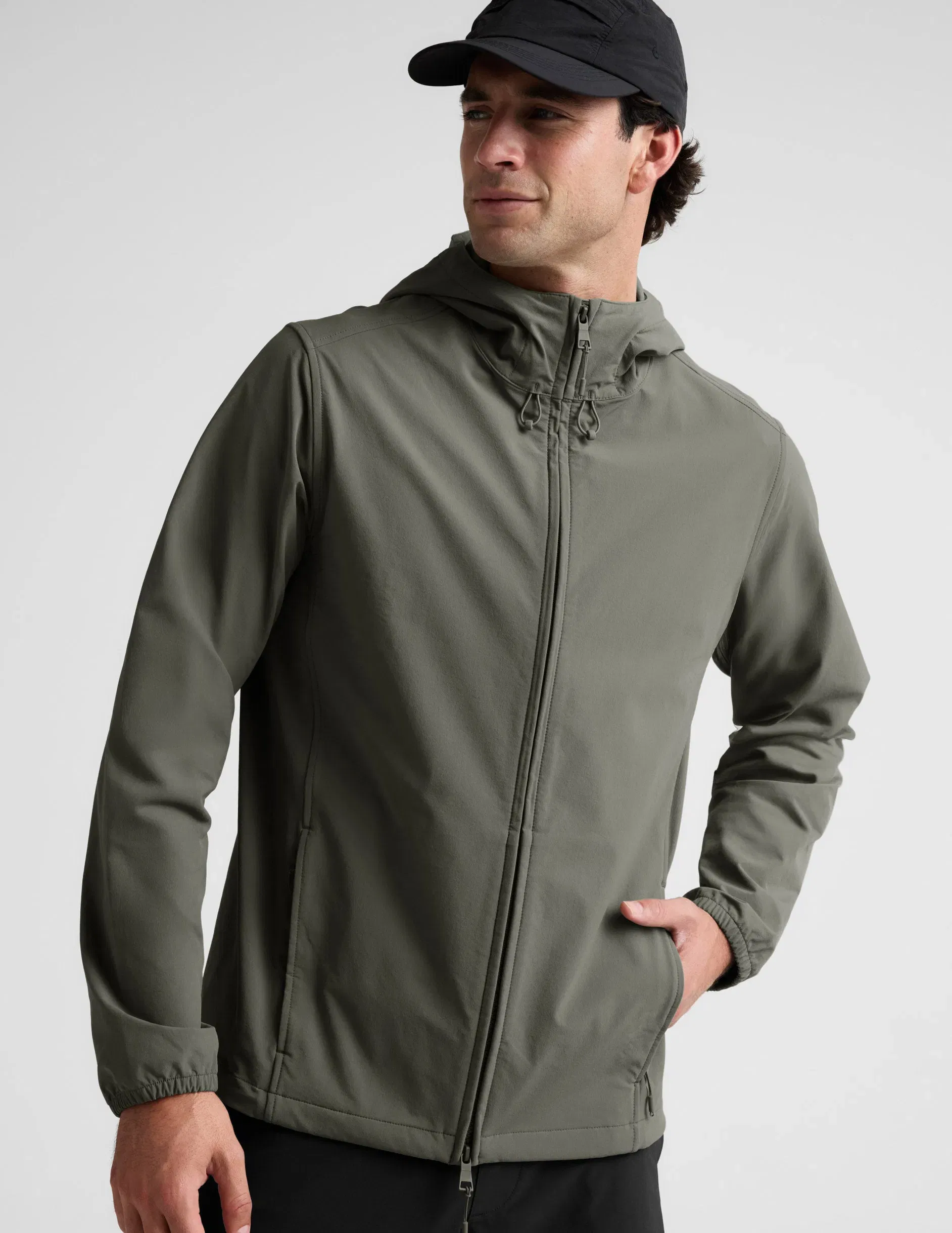 Beyond Yoga AirLite Mens Hooded Full Zip Jacket