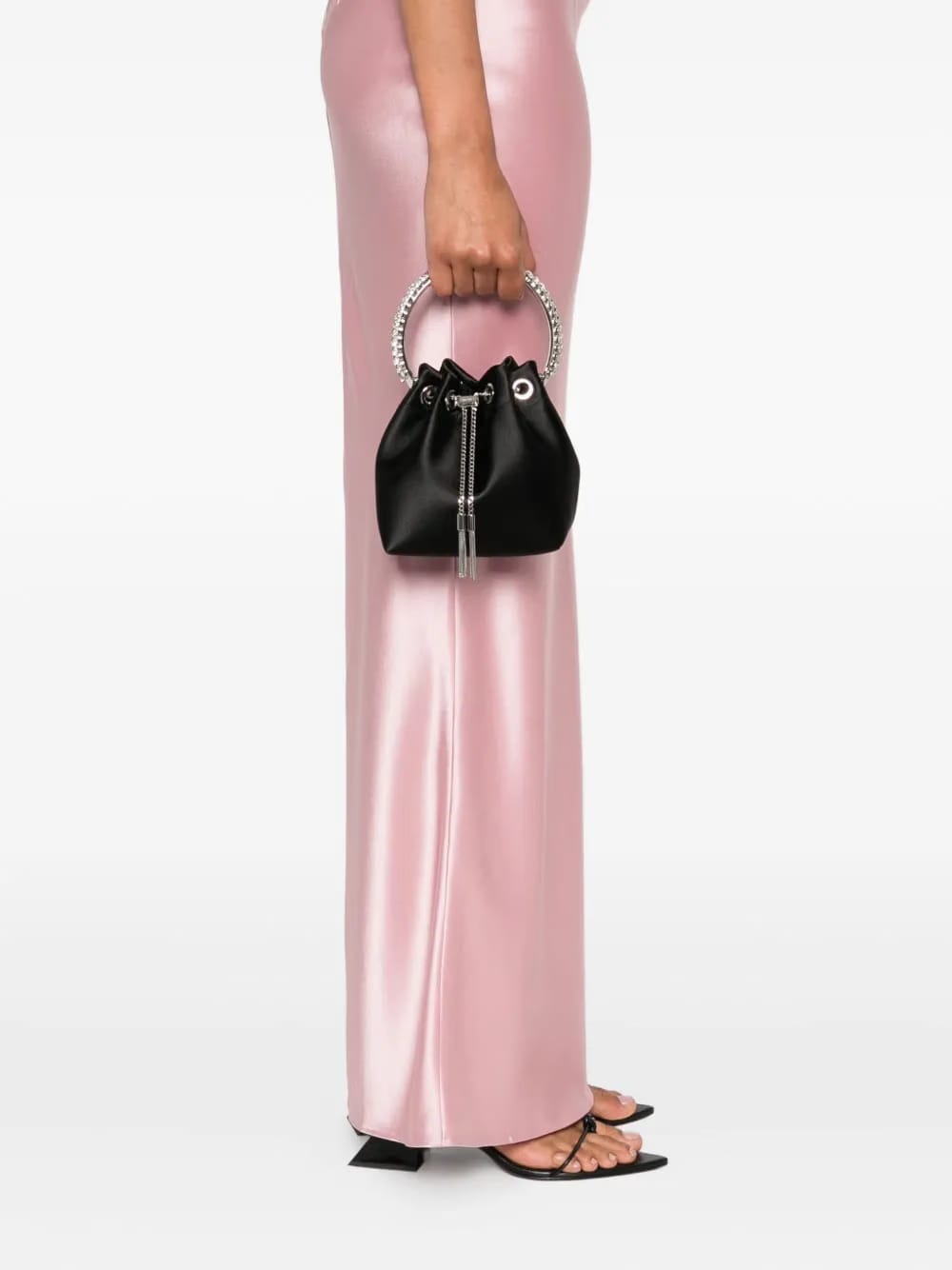 Bon Bon crystal-embellished drawstring bag