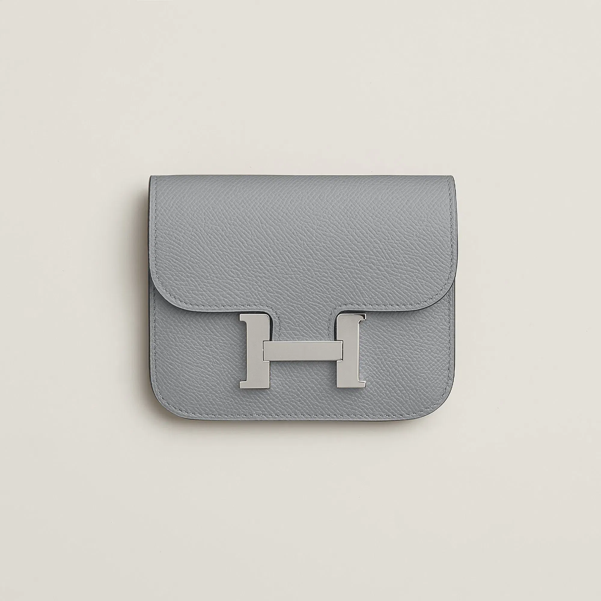 Hermes Constance Slim Wallet Bleu Saphir