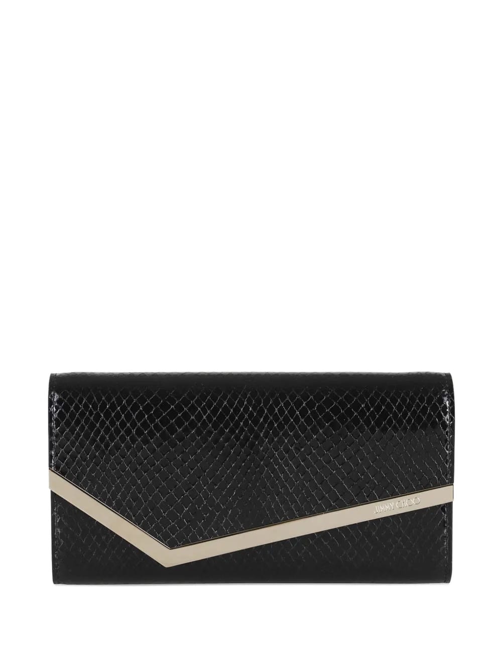 snakeskin-effect clasp bag