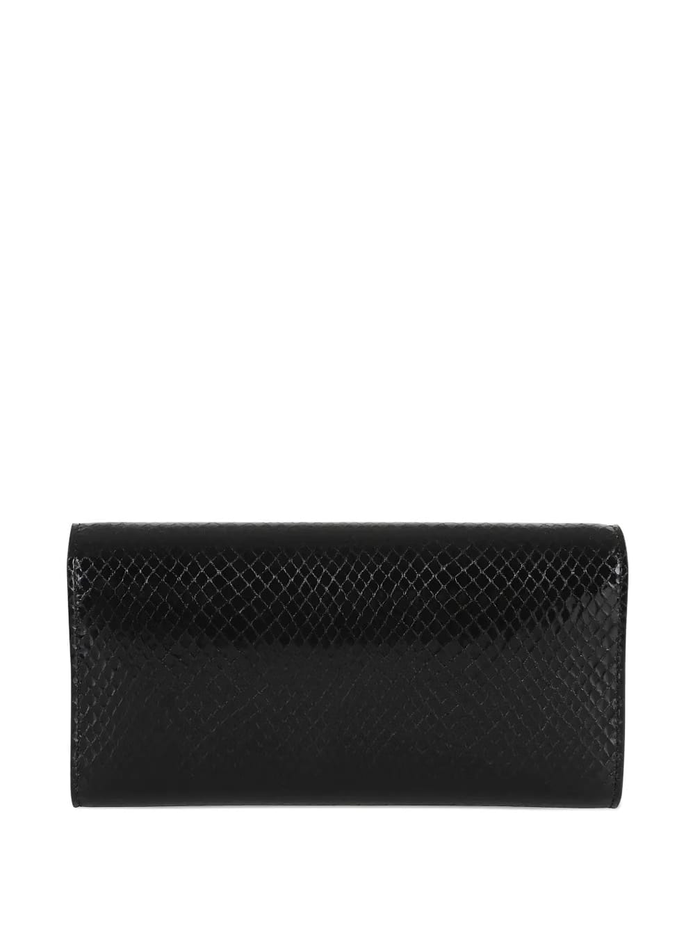 snakeskin-effect clasp bag