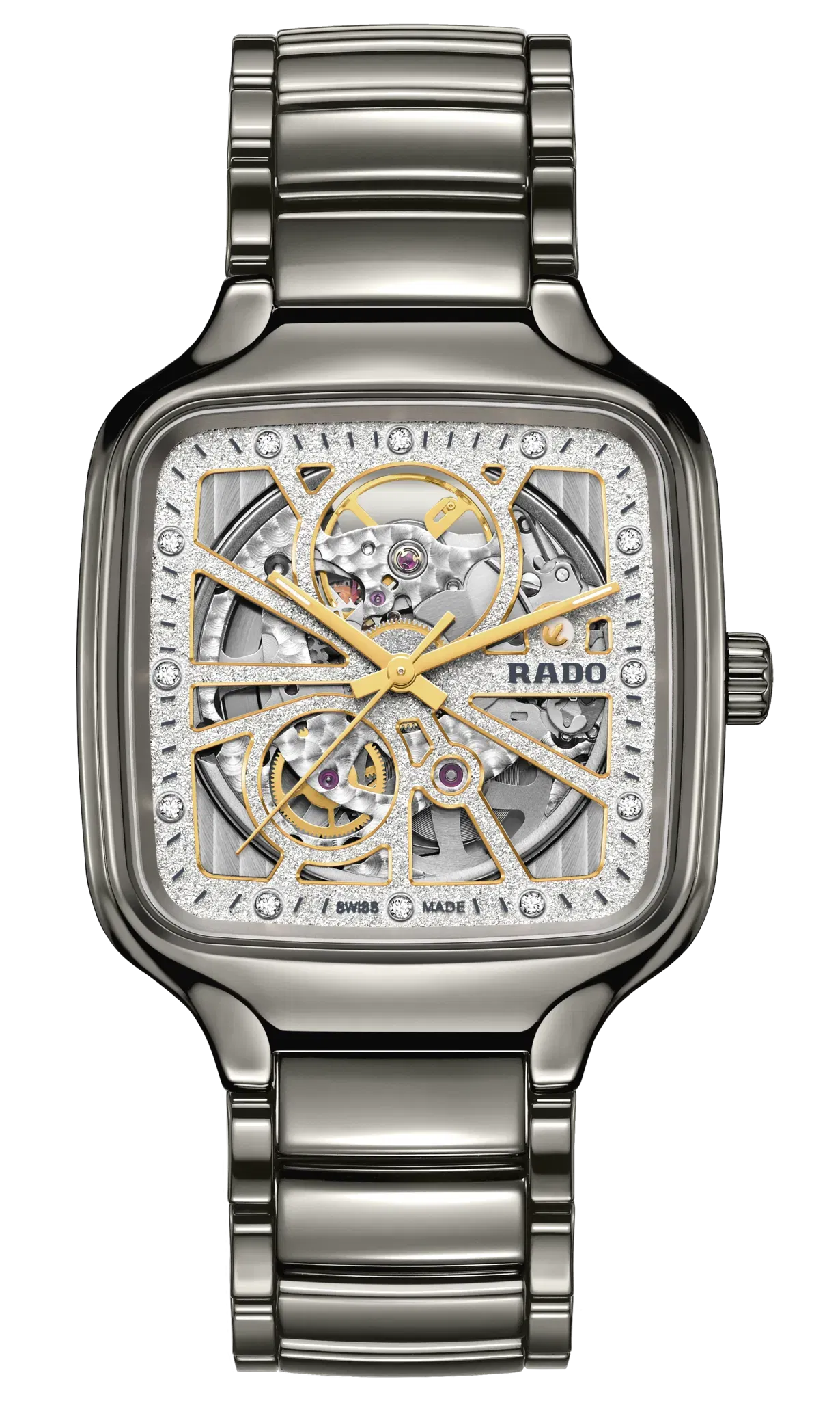 Rado True Square Automatic Open Heart Sparkling Grey r27080702