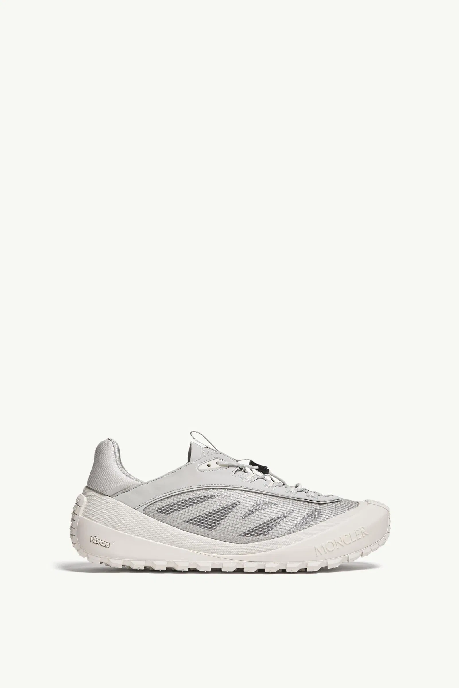 Moncler Trailgrip LP Suede & Nubuck Sneaker White & Grey