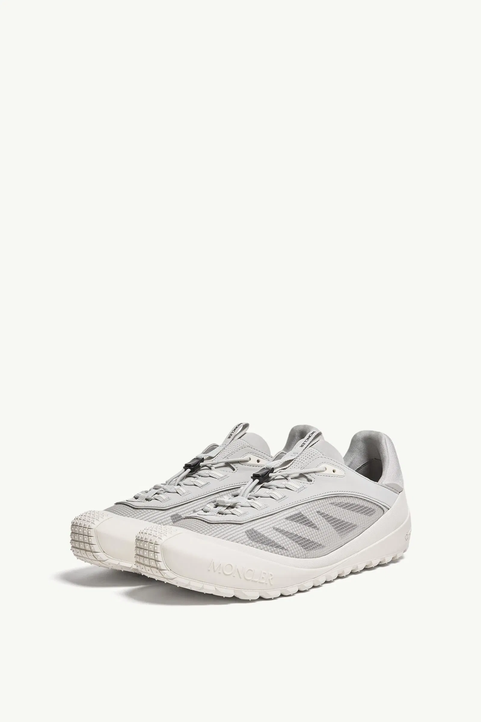 Moncler Trailgrip LP Suede & Nubuck Sneaker White & Grey