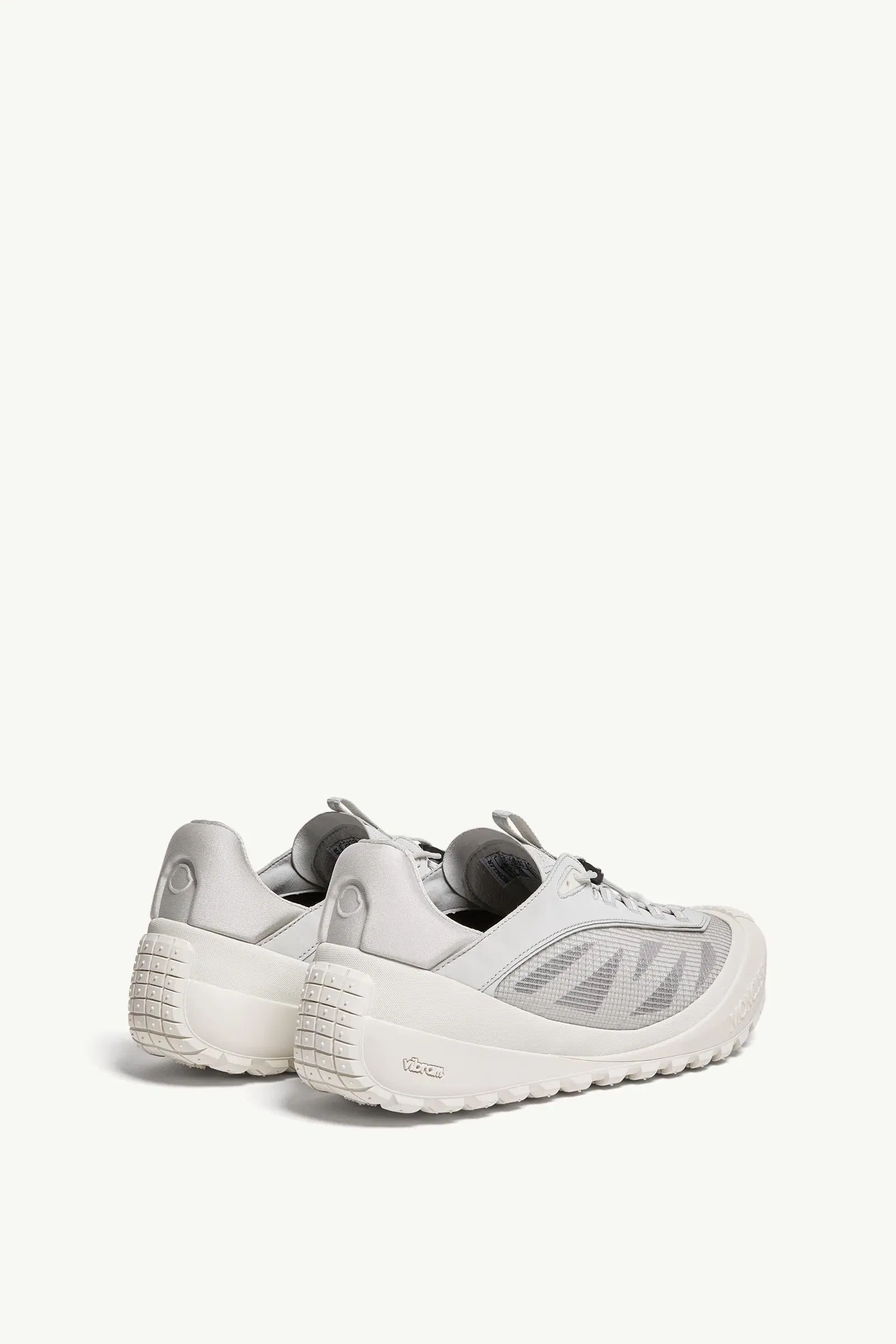 Moncler Trailgrip LP Suede & Nubuck Sneaker White & Grey