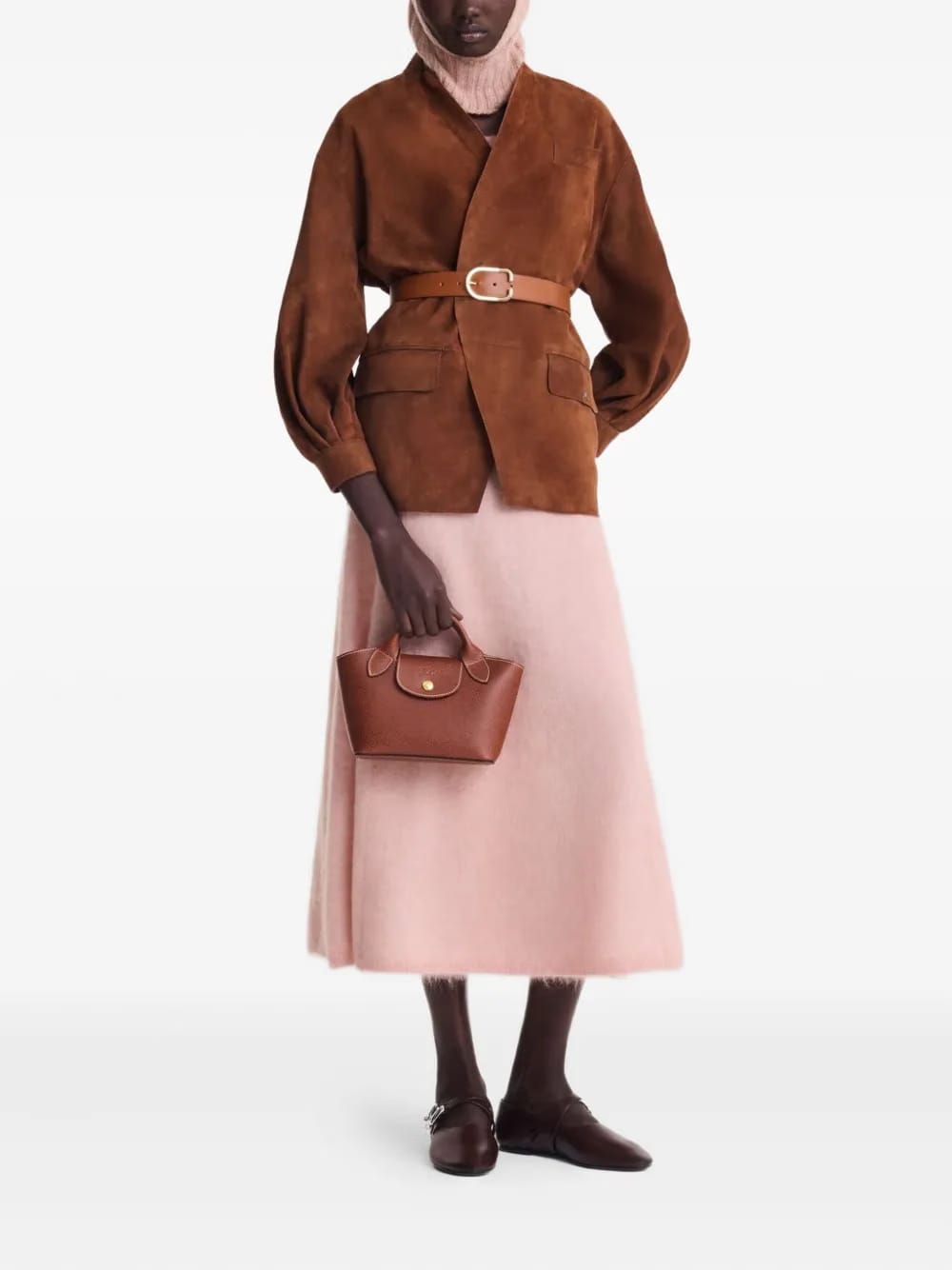 Épure textured leather mini bag