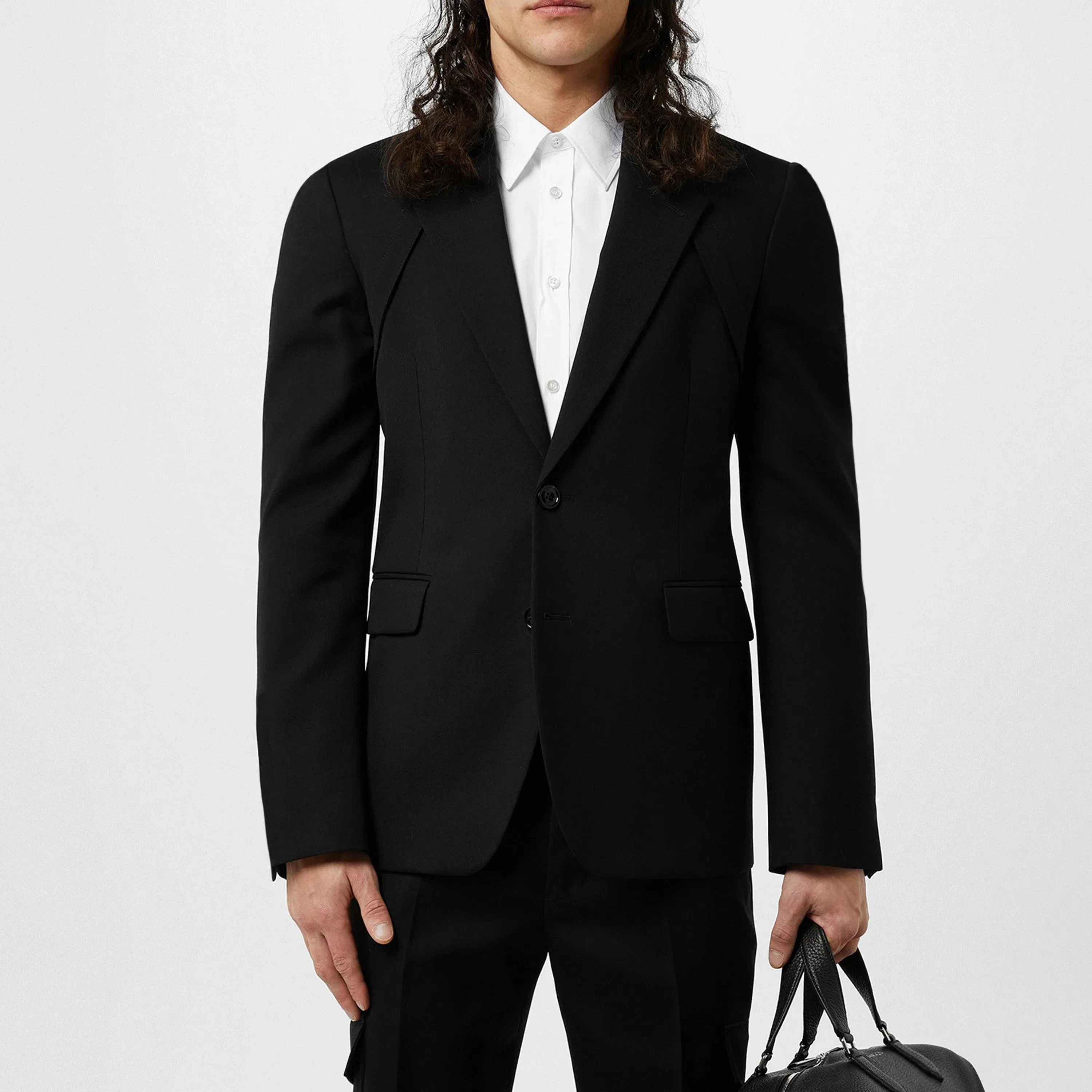 Harness Wool Long Sleeve Slim Fit Blazer