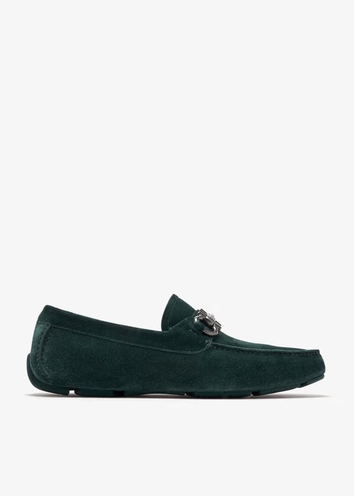 Ferragamo Gancini driving loafers