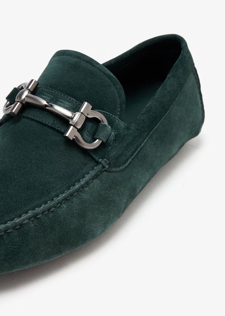 Ferragamo Gancini driving loafers