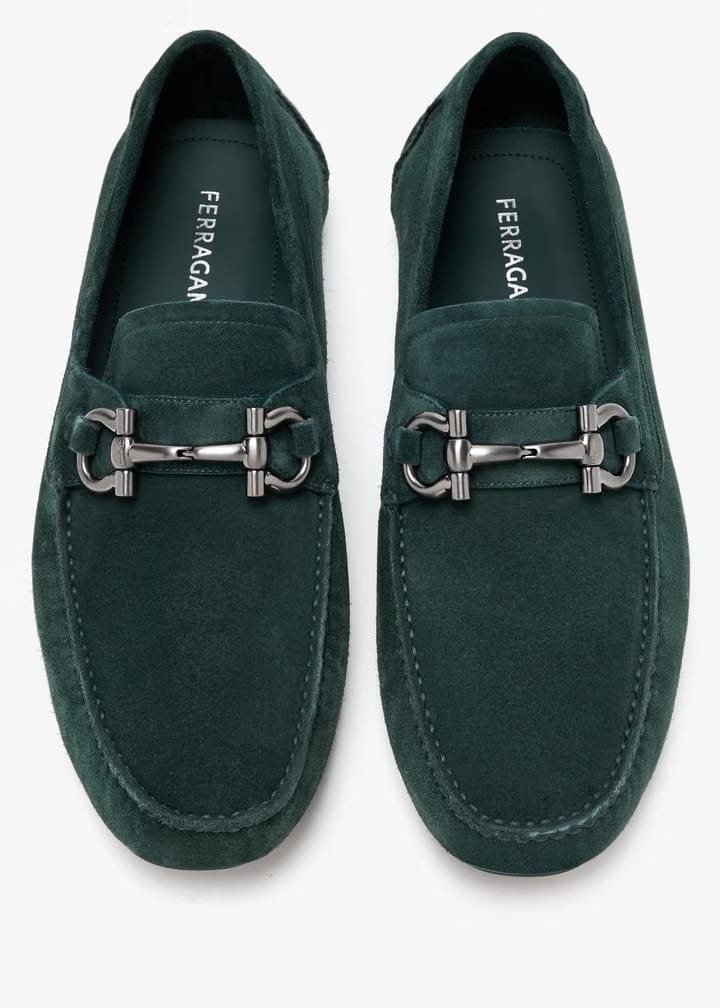 Ferragamo Gancini driving loafers