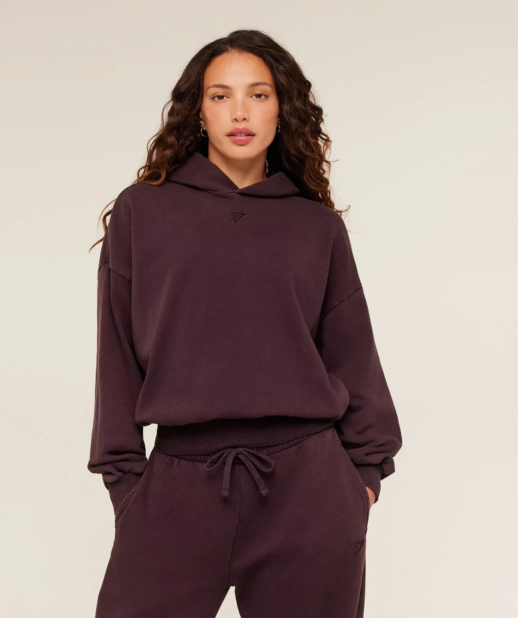 Gymshark Power Washed Oversized Hoodie - Cherry Purple/Acid Wash