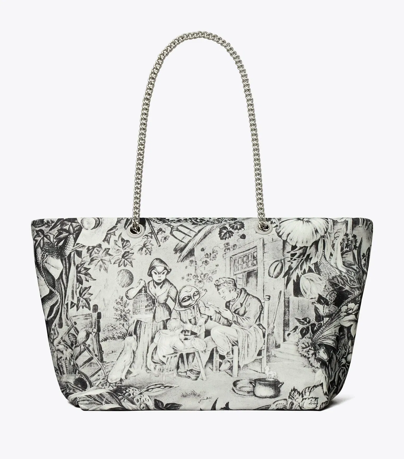Ella Printed Chain Tote