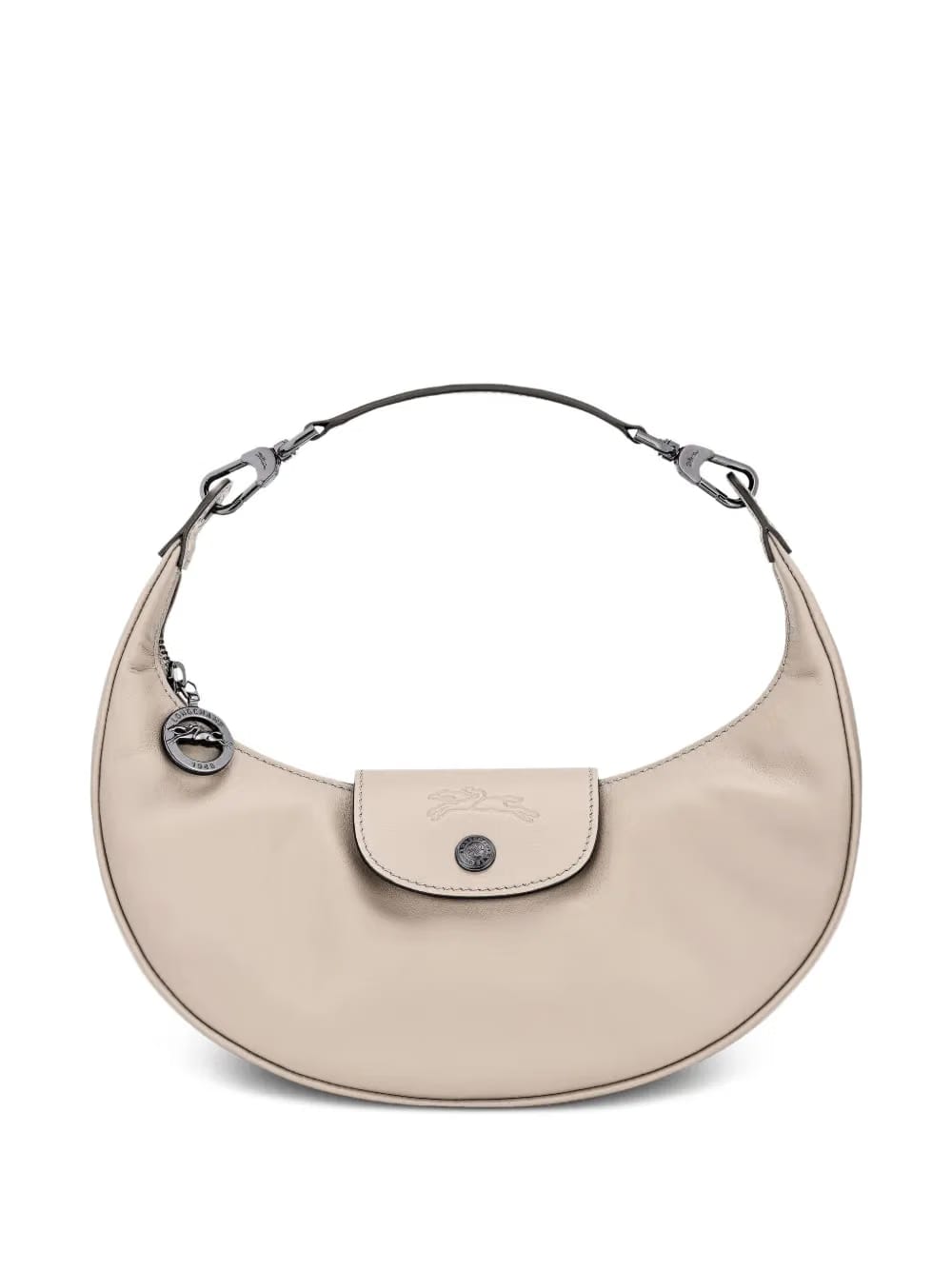 Le Pilage curved leather shoulder bag