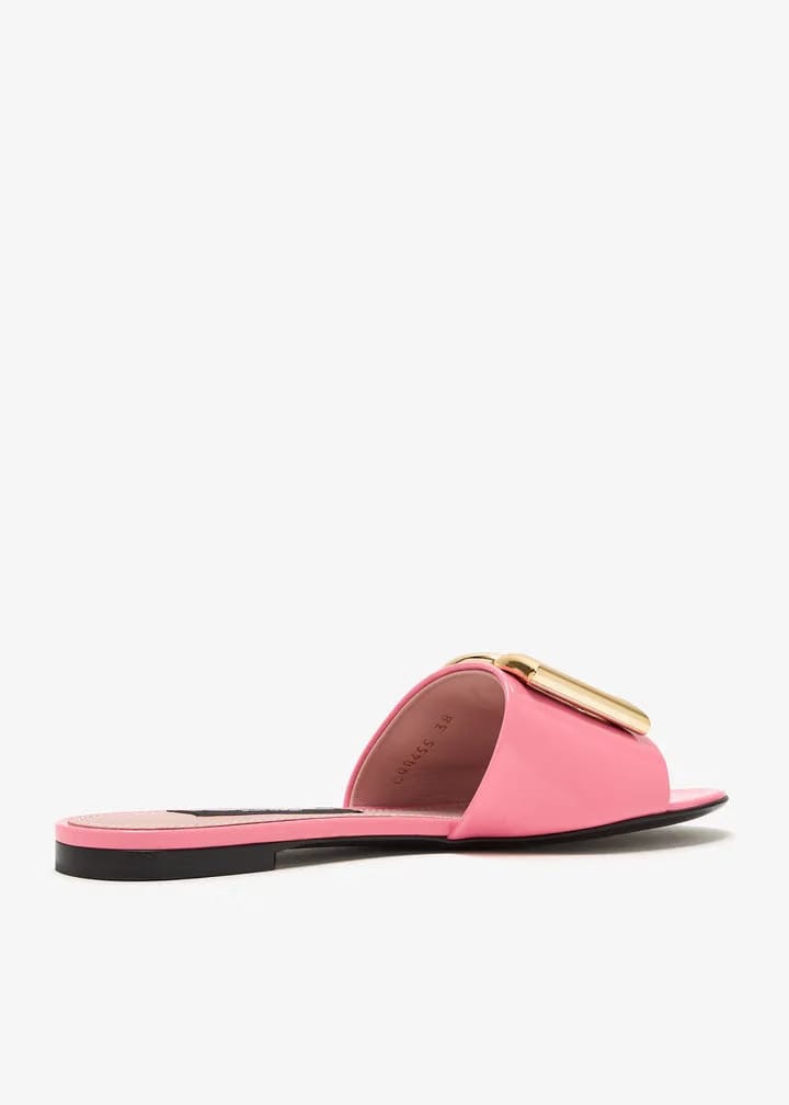 DG logo slide sandals - Pink