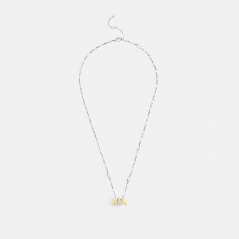 Signet Ring Rondell Pendant Necklace