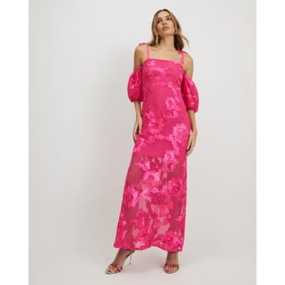 Pink Cornelli Maxi Dress