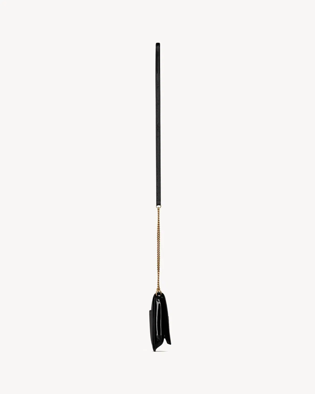 CASSANDRE phone holder IN PATENT LEATHER BLACK