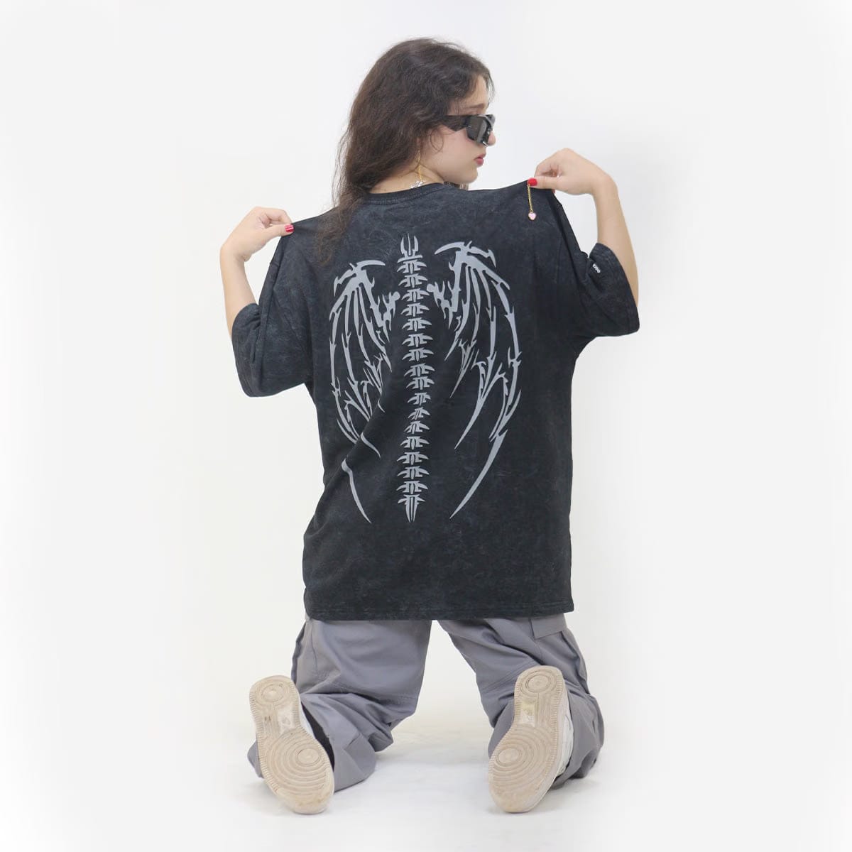 ACID WASH WINGS T-SHIRT
