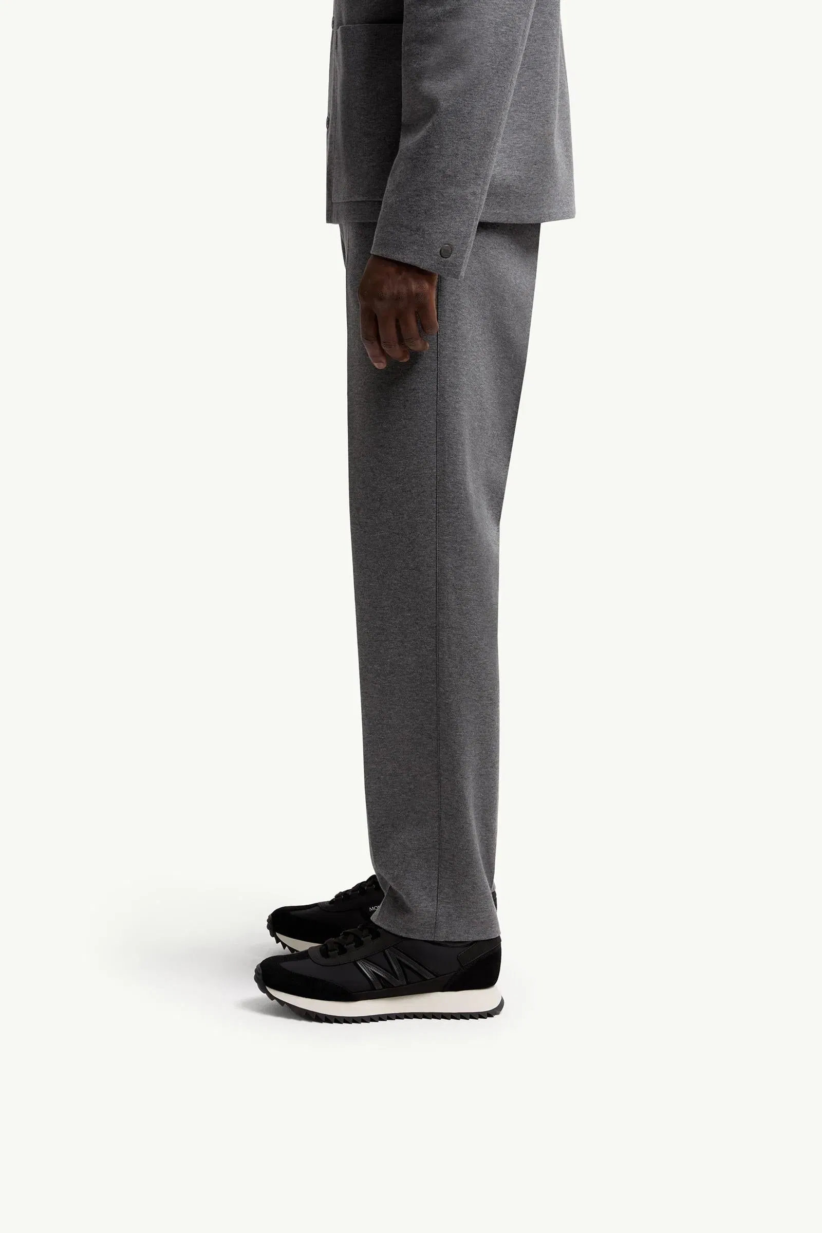 Moncler Pacey2 Suede & Nubuck Sneakers Black