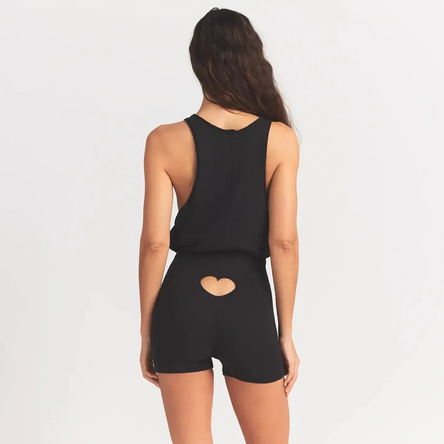 WORN IN JERSEY HEART ONESIE | WASHED ONYX