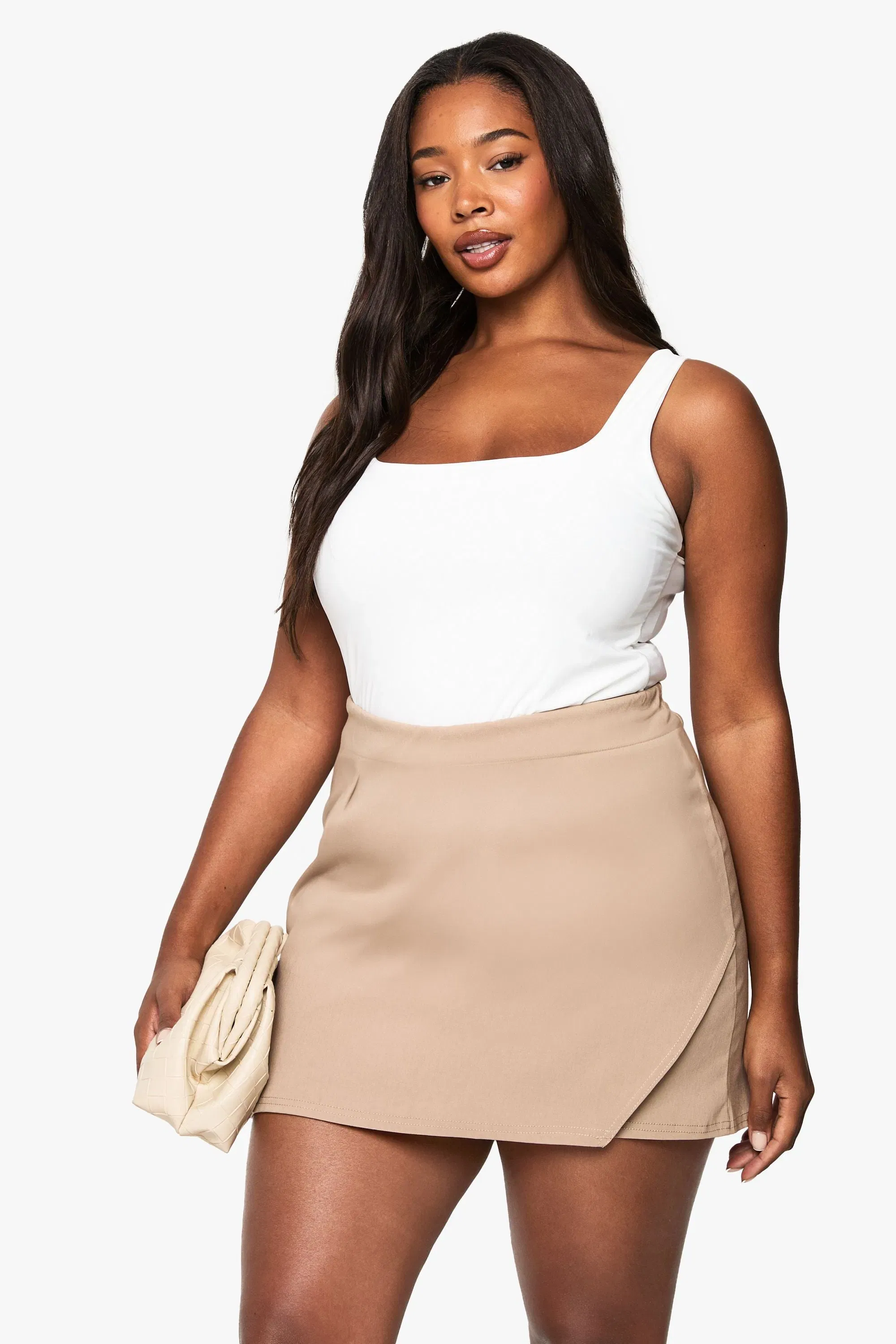 Plus Bengaline Wrap Skort