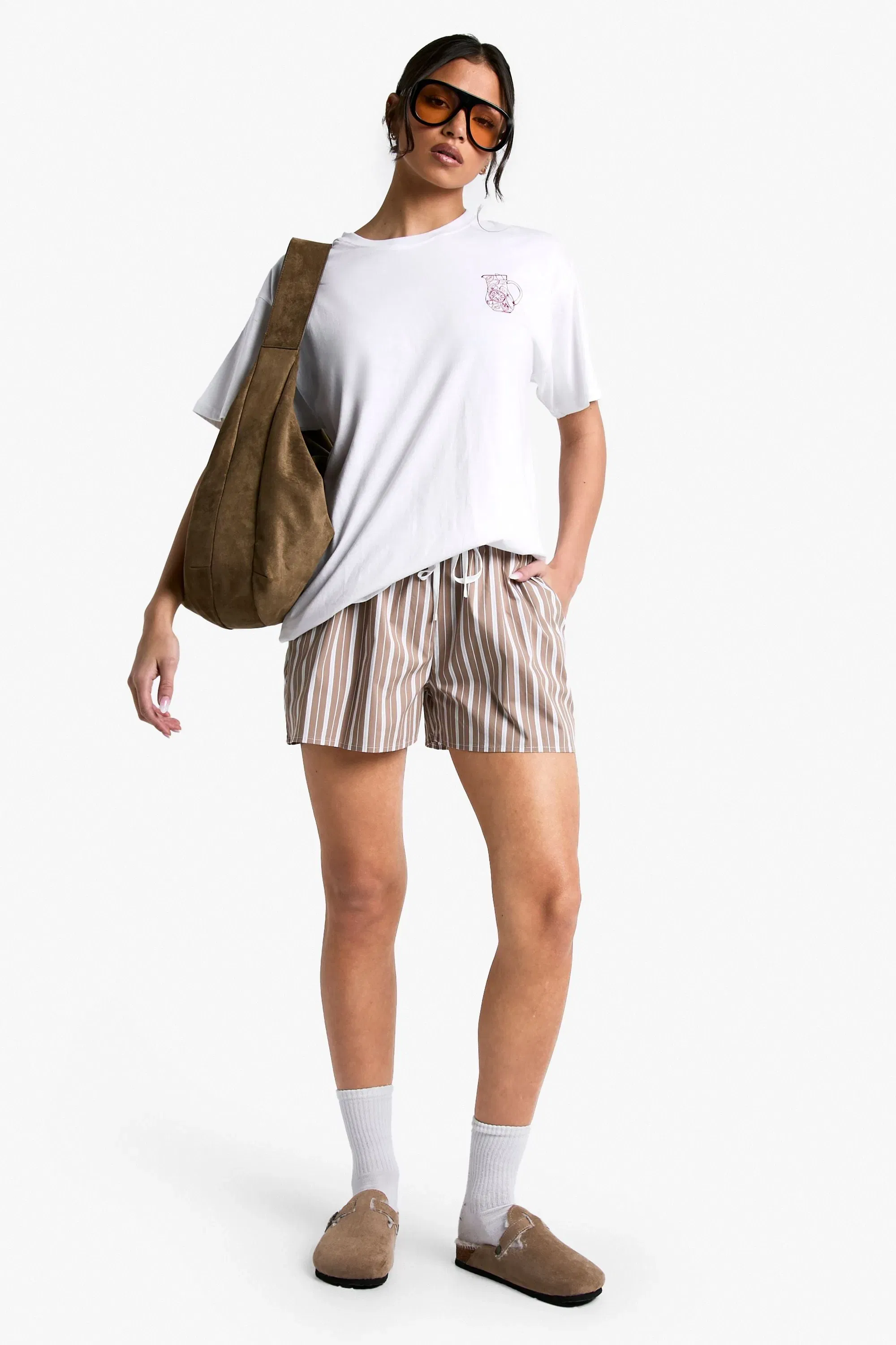 Fresh Sangria Printed Oversized T-shirt