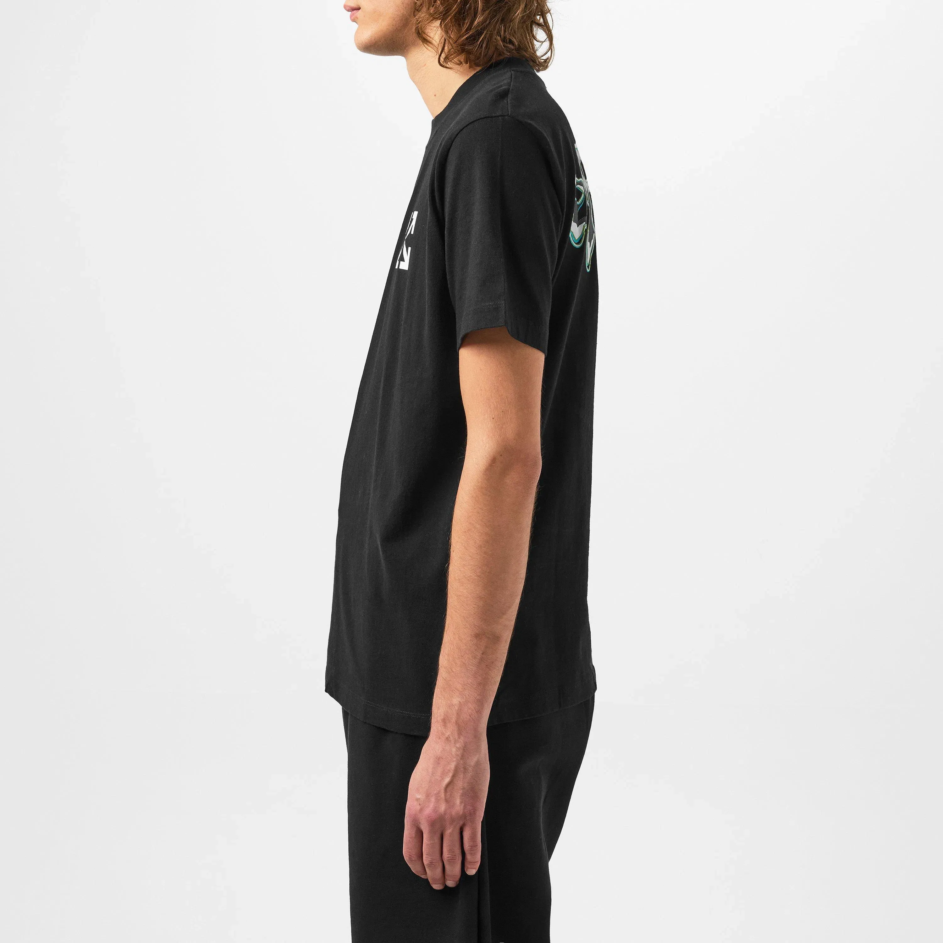Liquid T-Shirt with Printed Logo Motif