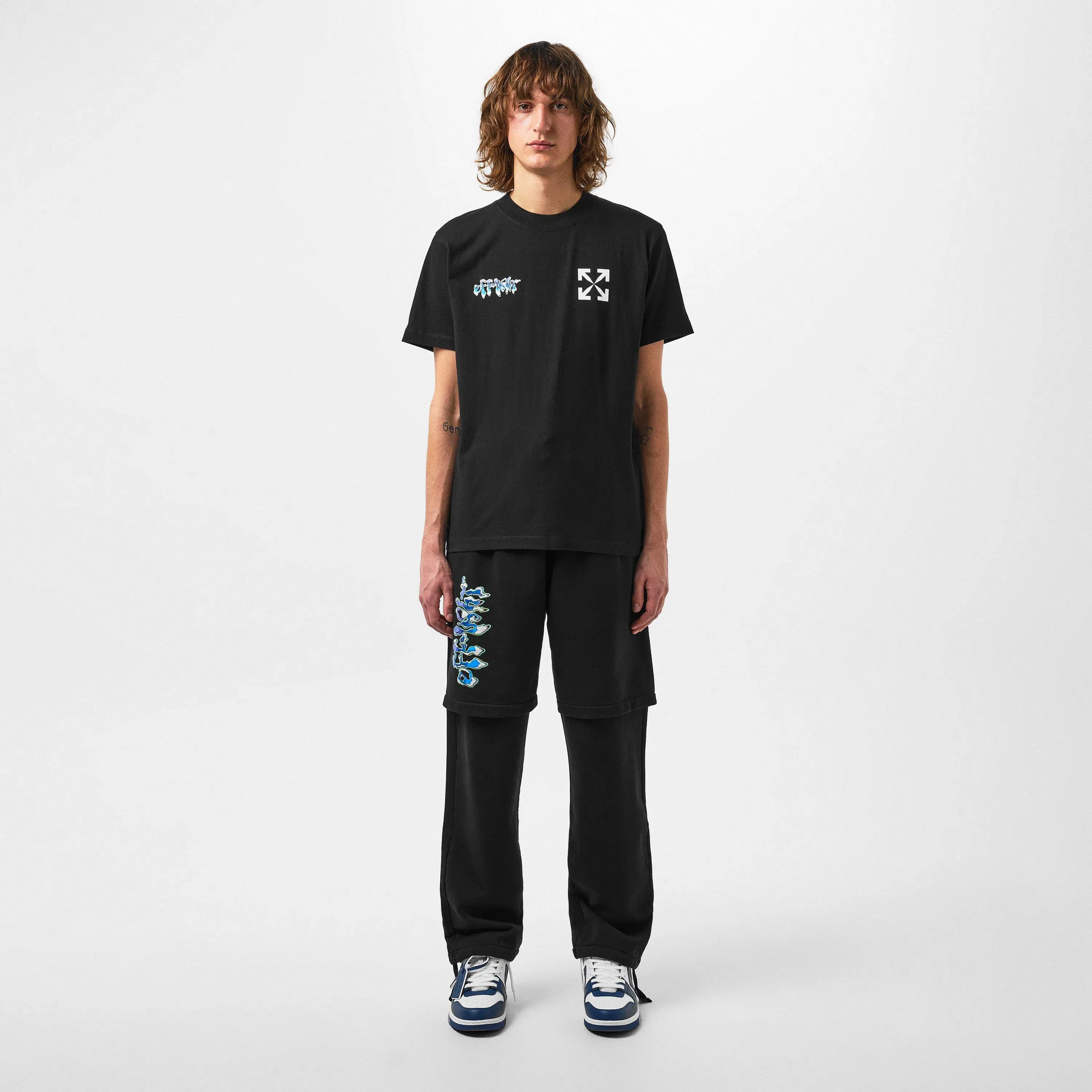 Liquid T-Shirt with Printed Logo Motif