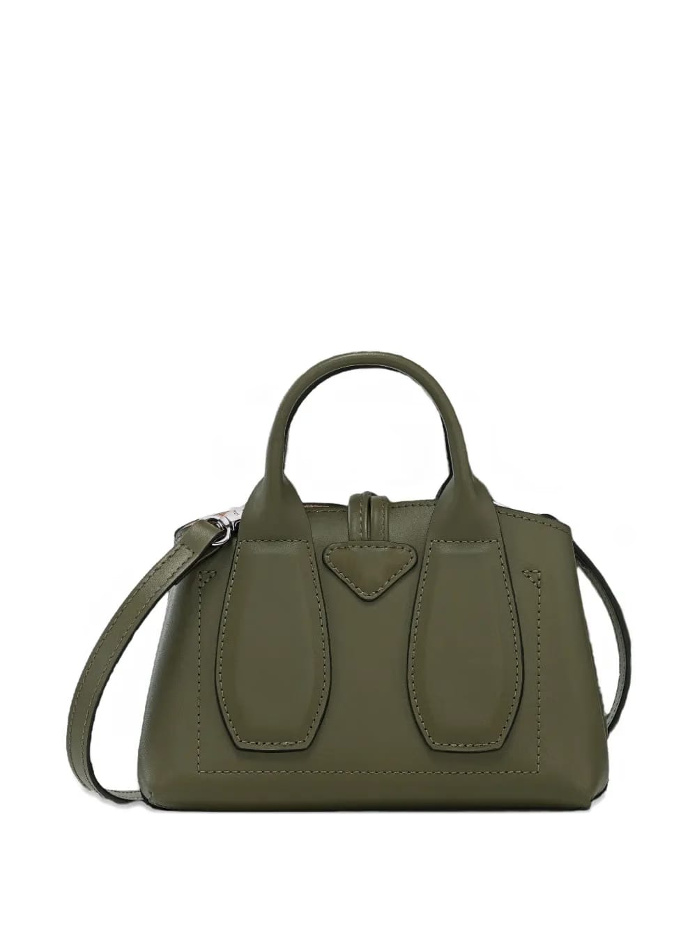 top-handle leather shoulder bag